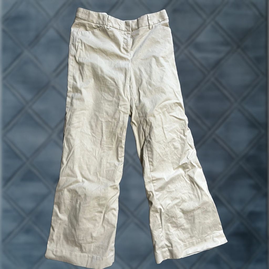 Vintage VINTAGE Express Editor Relaxed Pants Women’s 8 Beige Cream Mid Rise Chino Size 30" / US 8 / IT 44 - 1 Thumbnail