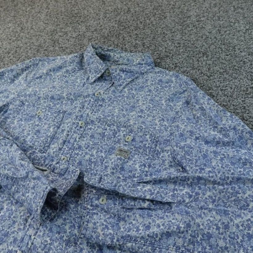 Ralph Lauren Denim & Supply Ralph Lauren Shirt Mens M Blue Floral Print Button Up Long Sleeve Size US M / EU 48-50 / 2 - 2 Thumbnail