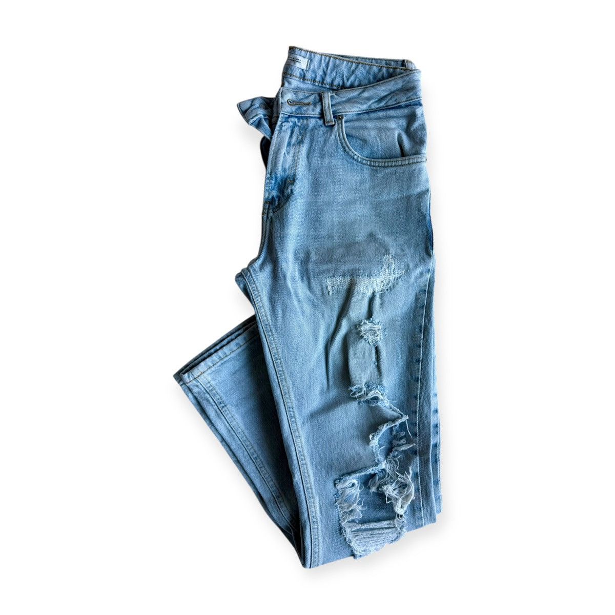 Zara Zara Man Light Distressed Jeans, Skinny Fit - Size 31 Size US 31 - 1 Thumbnail
