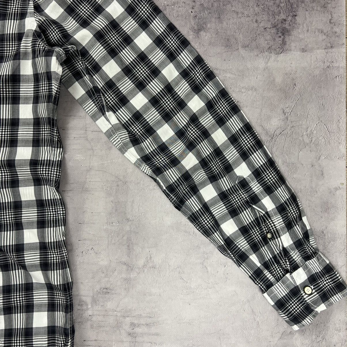 Dolce & Gabbana Rare! Dolce & Gabbana Checkered Shirt Luxury Button Up Size US L / EU 52-54 / 3 - 21 Thumbnail