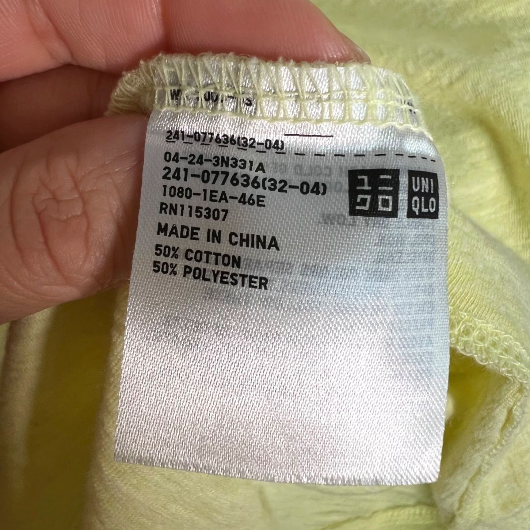 Uniqlo Uniqlo Shirt Womens Small Yellow Dolman Sleeve Top Size S / US 4 / IT 40 - 4 Thumbnail