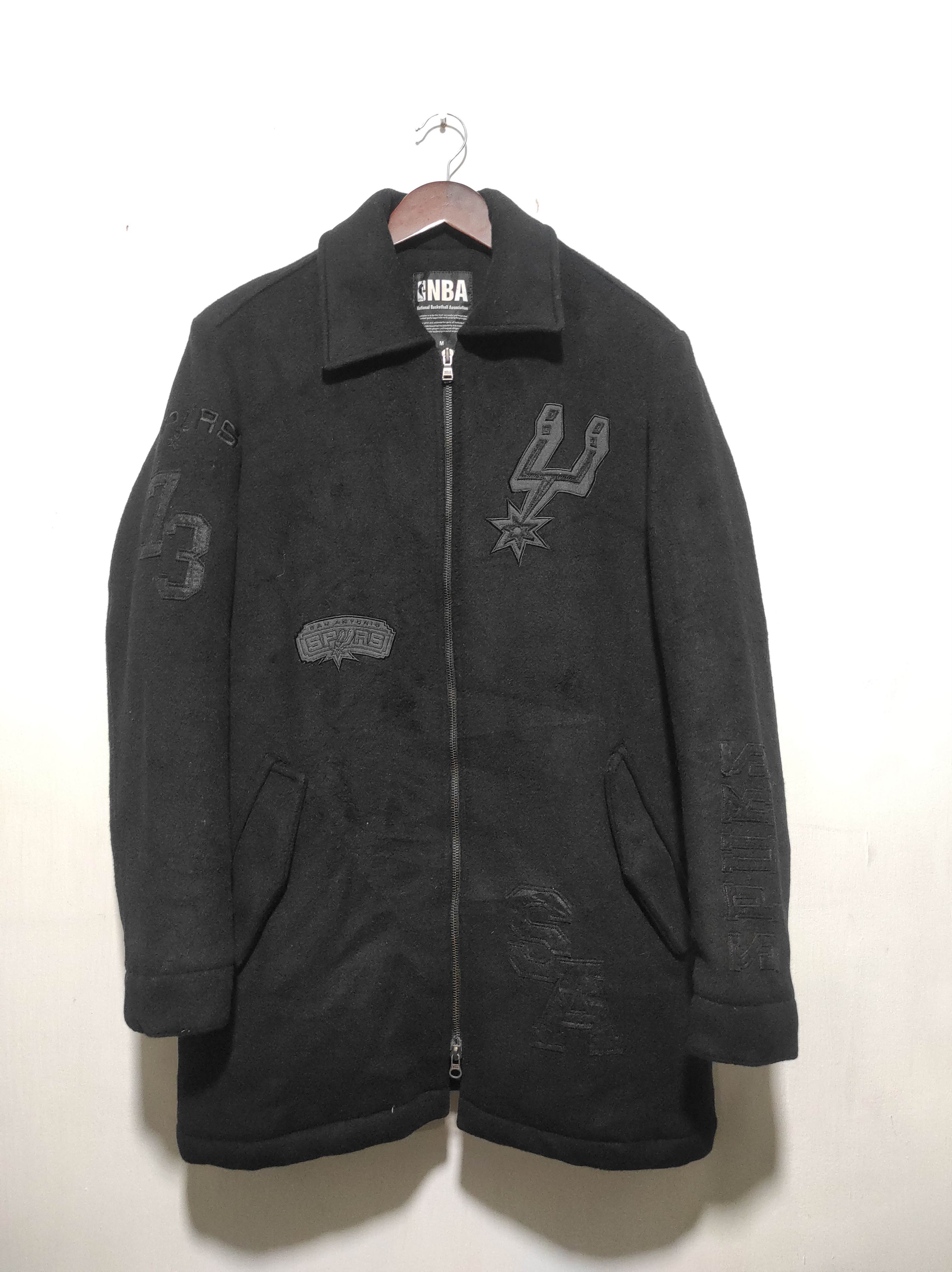 NBA Vintage San Antonio Spurs NBA Basketball Wool Jacket Size US M / EU 48-50 / 2 - 2 Thumbnail