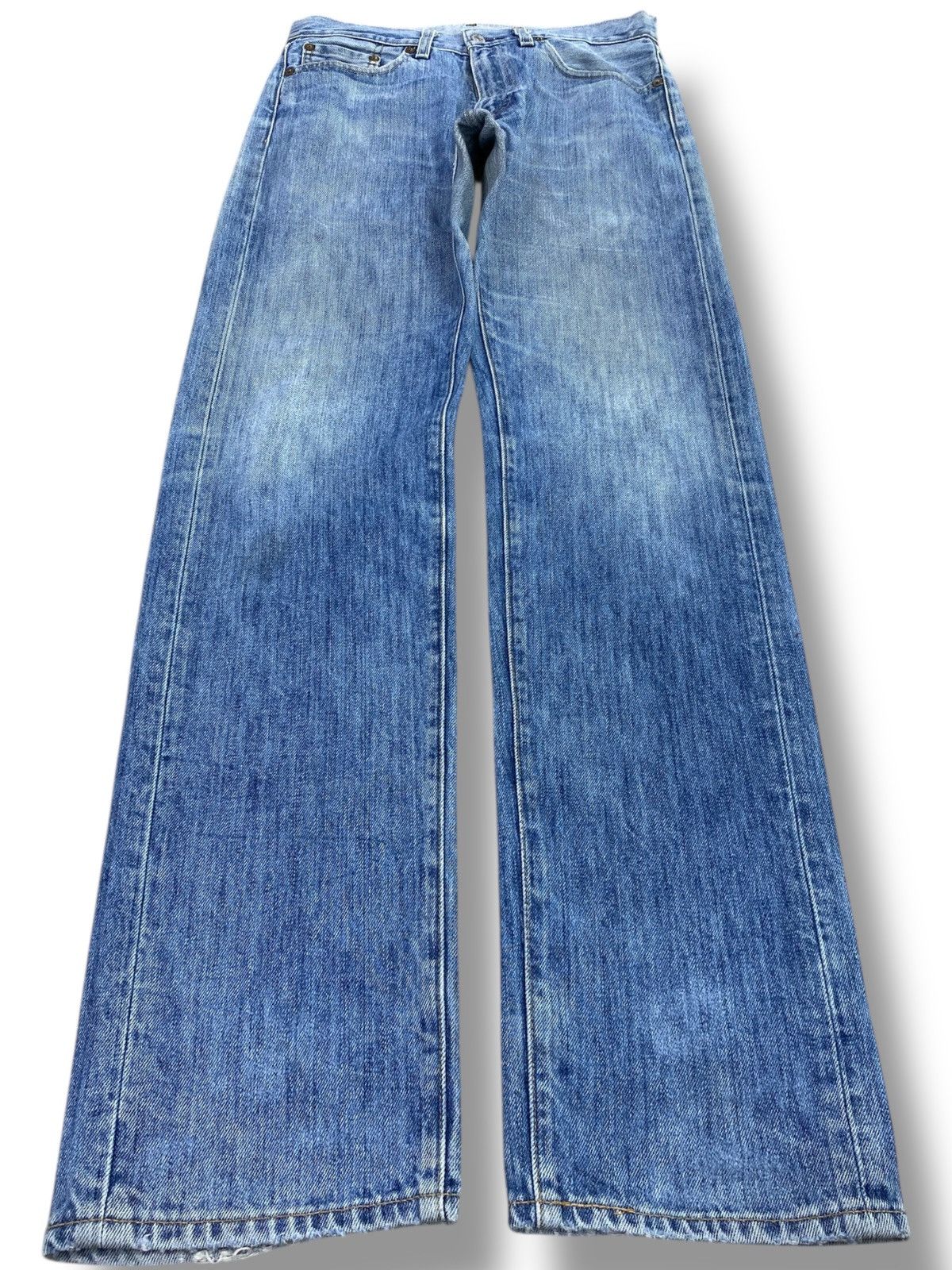 Levi's Levi’s Acid Blue Wash Straight Leg Style Jeans Size US 31 - 1 Thumbnail