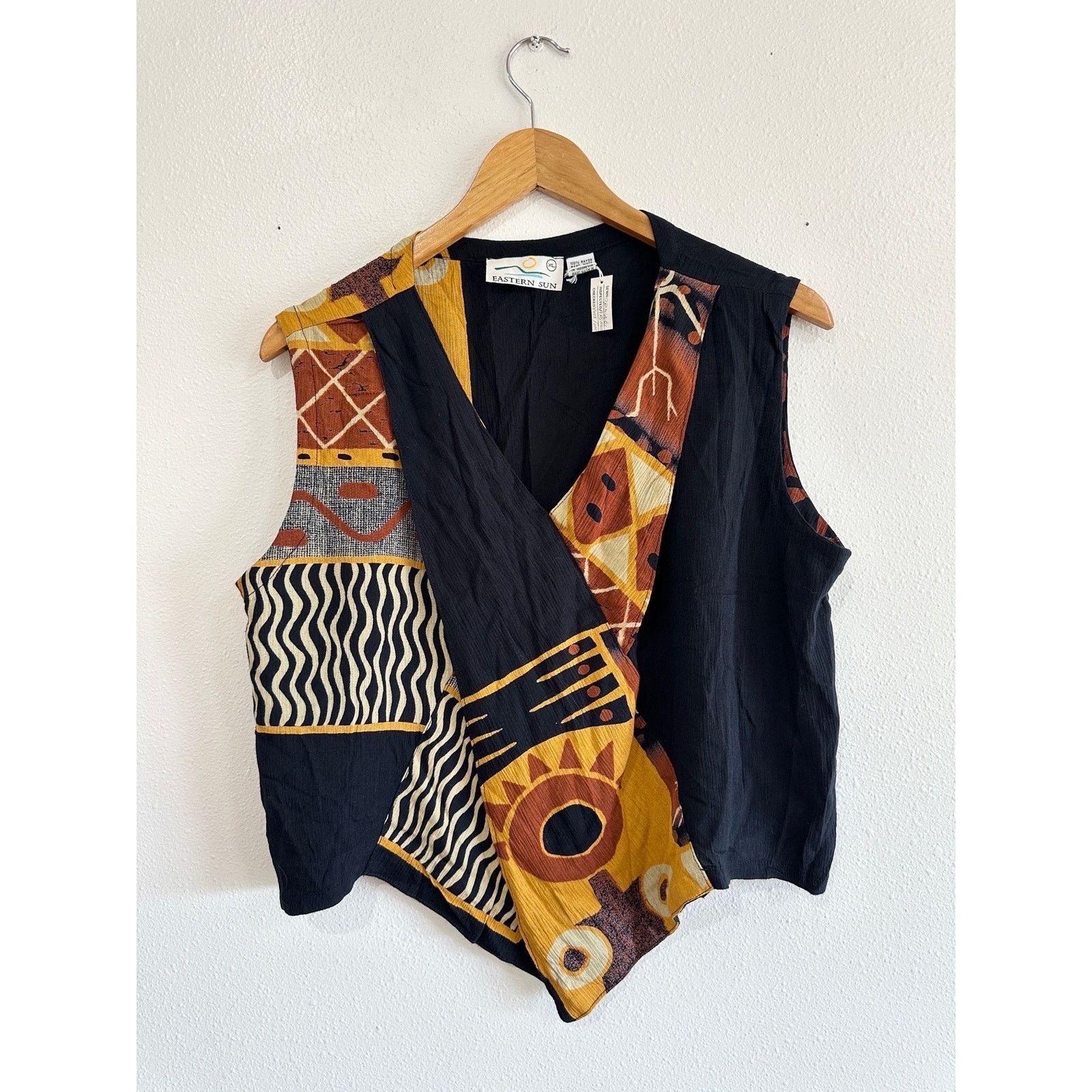 Vintage NOS 90's Hippie Boho Rayon Boxy Tank size XL Size XL / US 12-14 / IT 48-50 - 2 Thumbnail