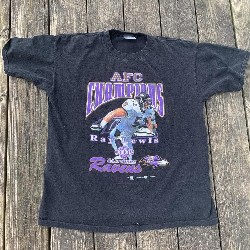 Vintage Baltimore Ravens Y2K Black Ray Lewis Champions Tee