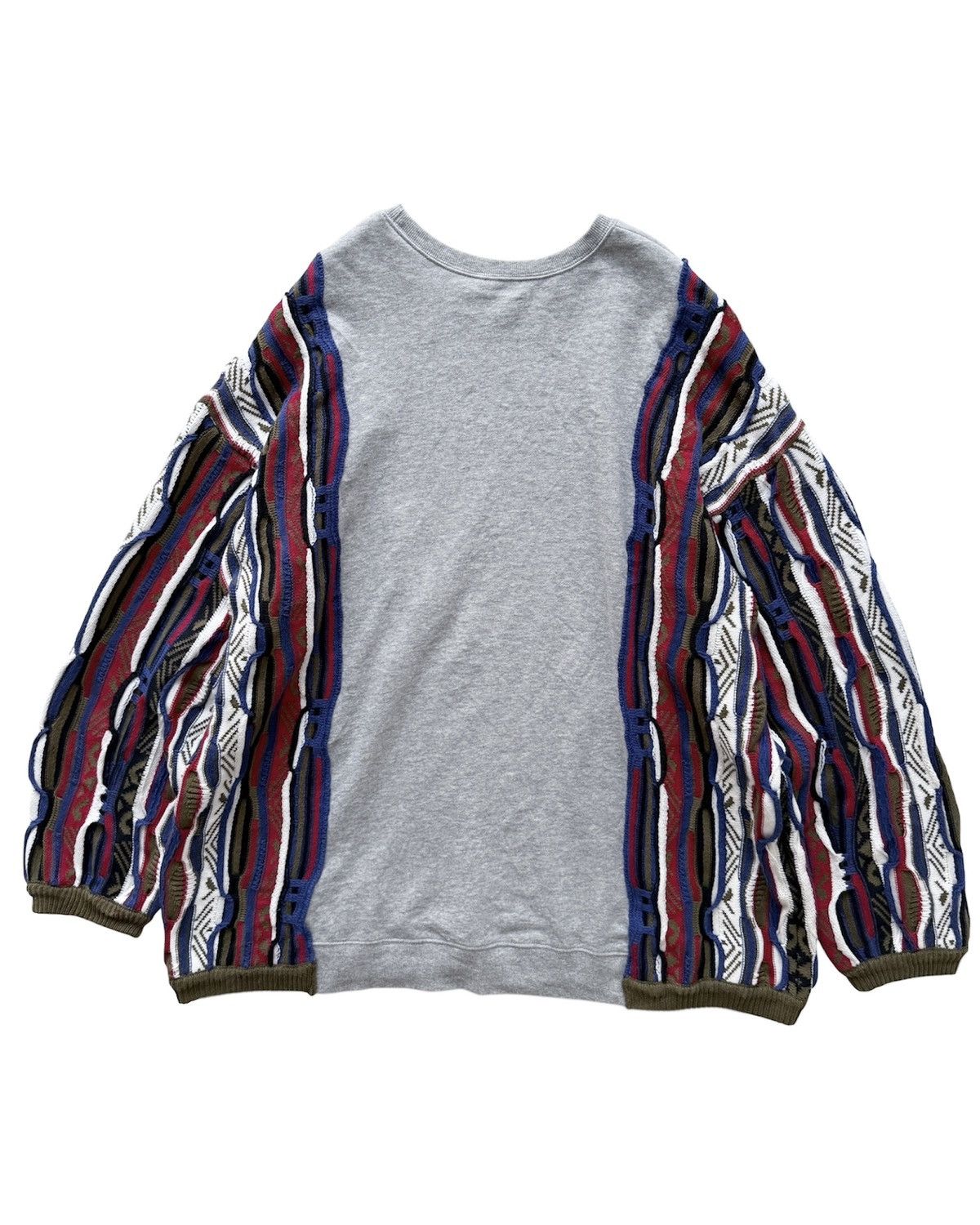 Japanese Brand ANTIQUA COOGI KNIT DOCKING PULLOVER SWEAT Size US XL / EU 56 / 4 - 4 Thumbnail
