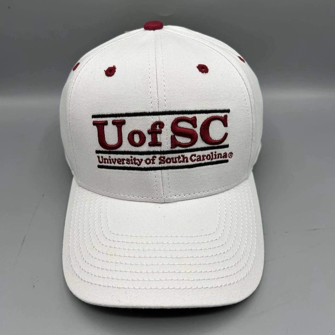 The Game South Carolina Gamecocks Hat Men White Red Snap Back Cotton Size ONE SIZE - 1 Thumbnail