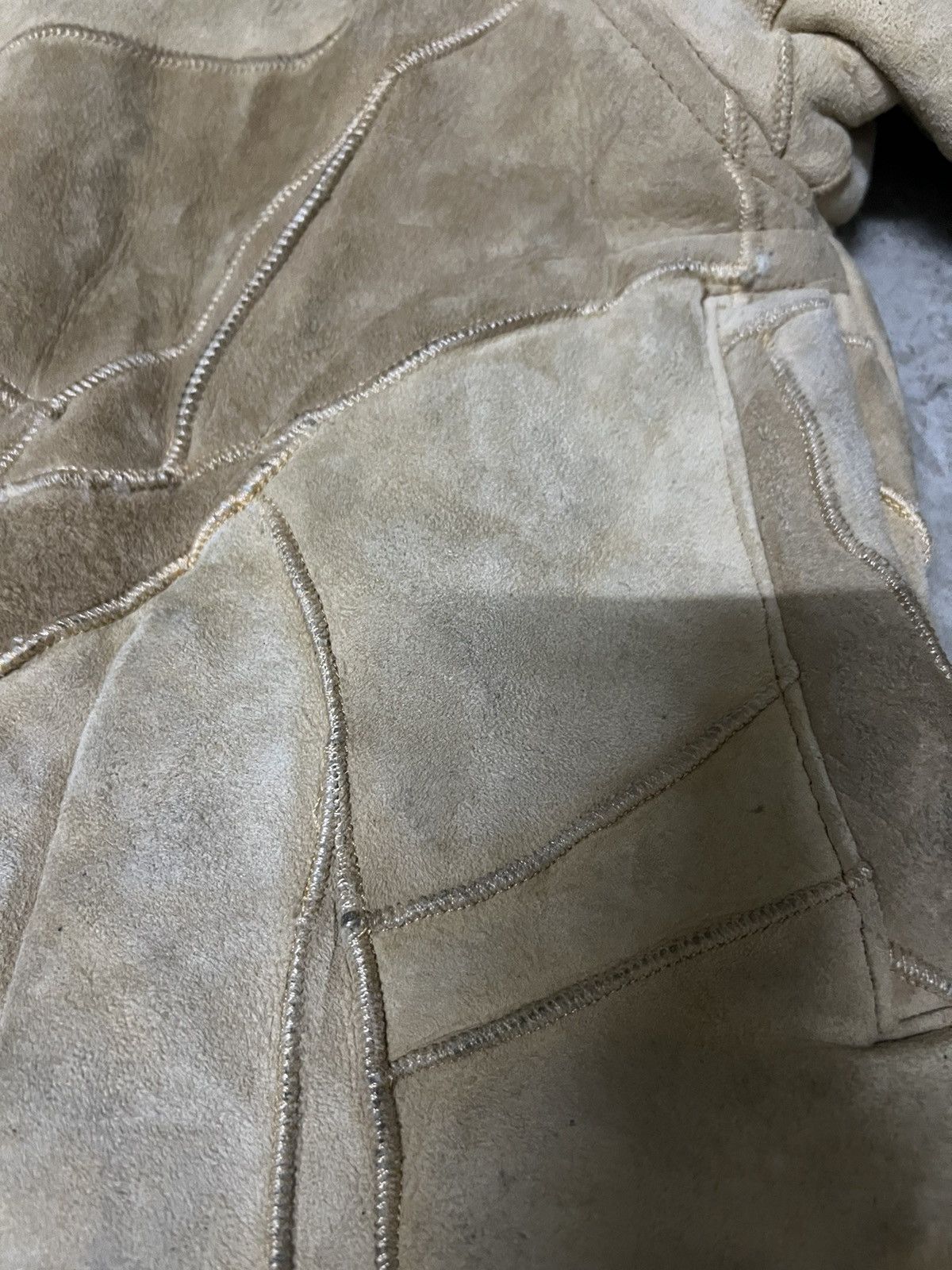 Hai Sporting Gear Vintage Hai Sporting Gearlssey Sherpa PatchworkLeatherJacket Size US M / EU 48-50 / 2 - 22 Thumbnail