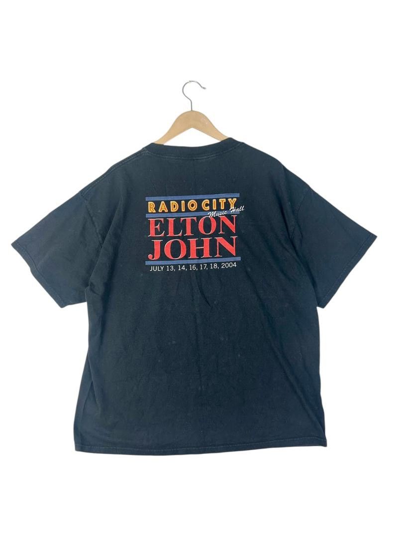Band Tees Vintage Y2K Elton John Radio City Tour T-Shirt Size US XL / EU 56 / 4 - 2 Thumbnail