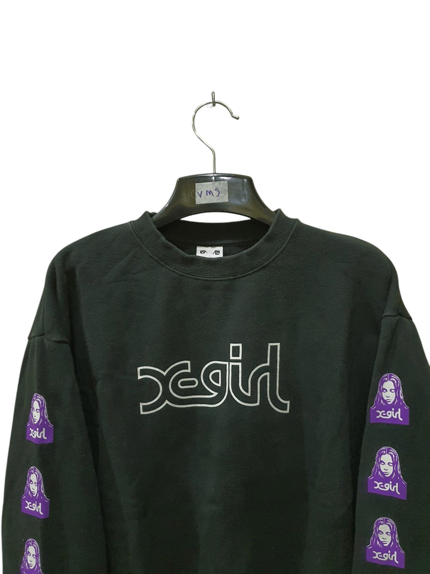Hysteric Glamour black X-girl crewneck sweatshirt Size US M / EU 48-50 / 2 - 3 Thumbnail
