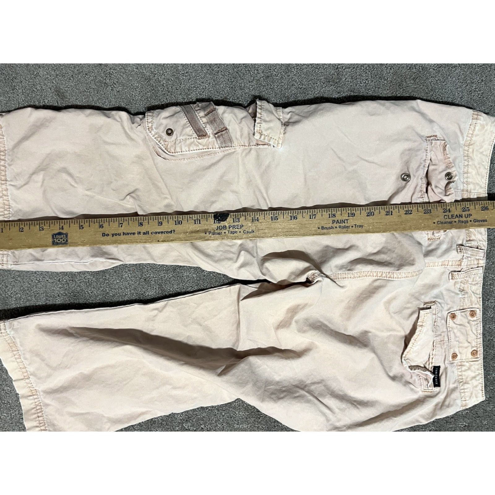 Sanctuary VINTAGE Sanctuary Light Pink Cargo Cropped Pants Womens Size Medium Size 32" / US 10 / IT 46 - 6 Thumbnail