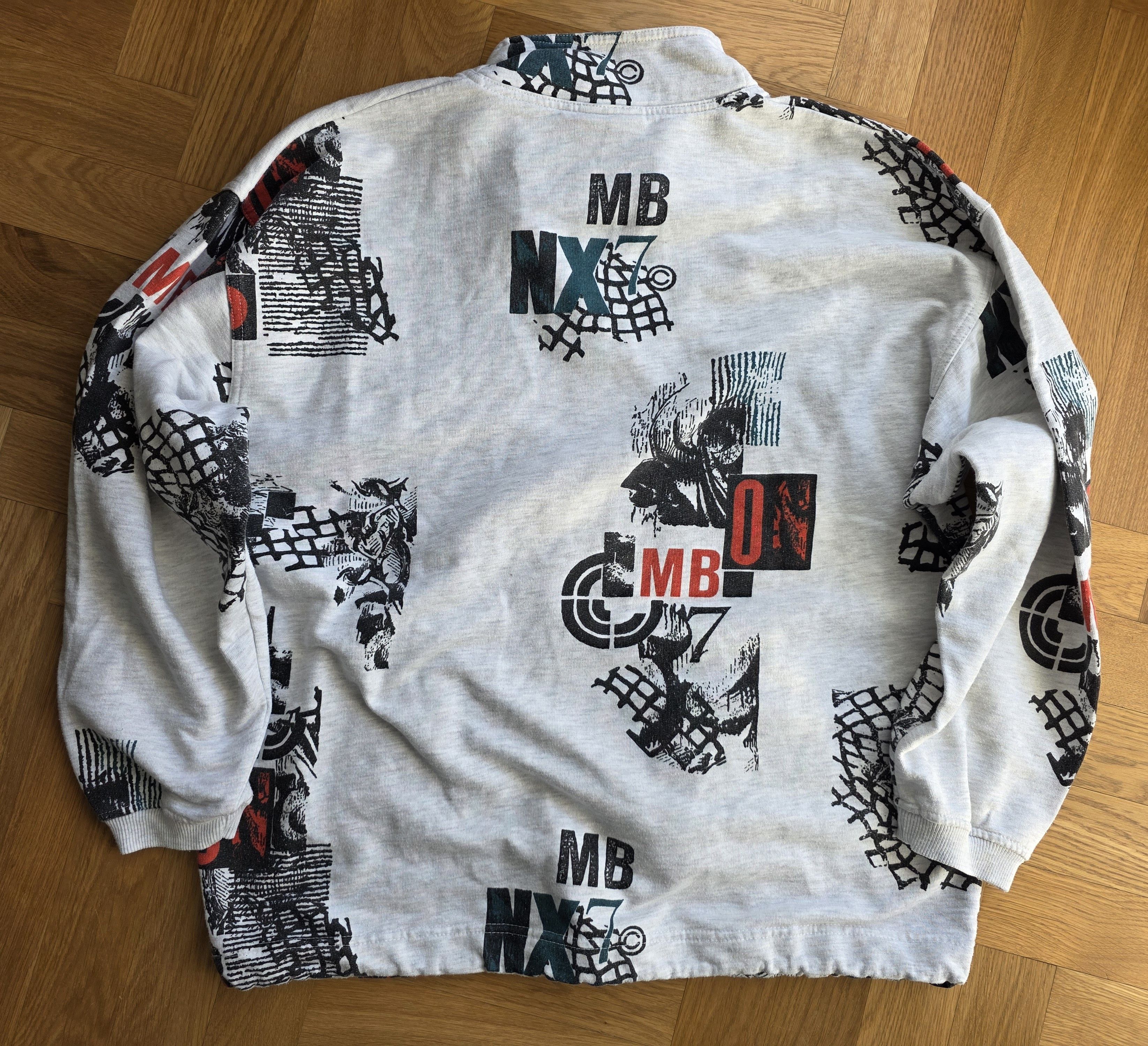 Reebok Vintage Reebok 90s All-Over Print Quarter Zip Size US XL / EU 56 / 4 - 6 Thumbnail