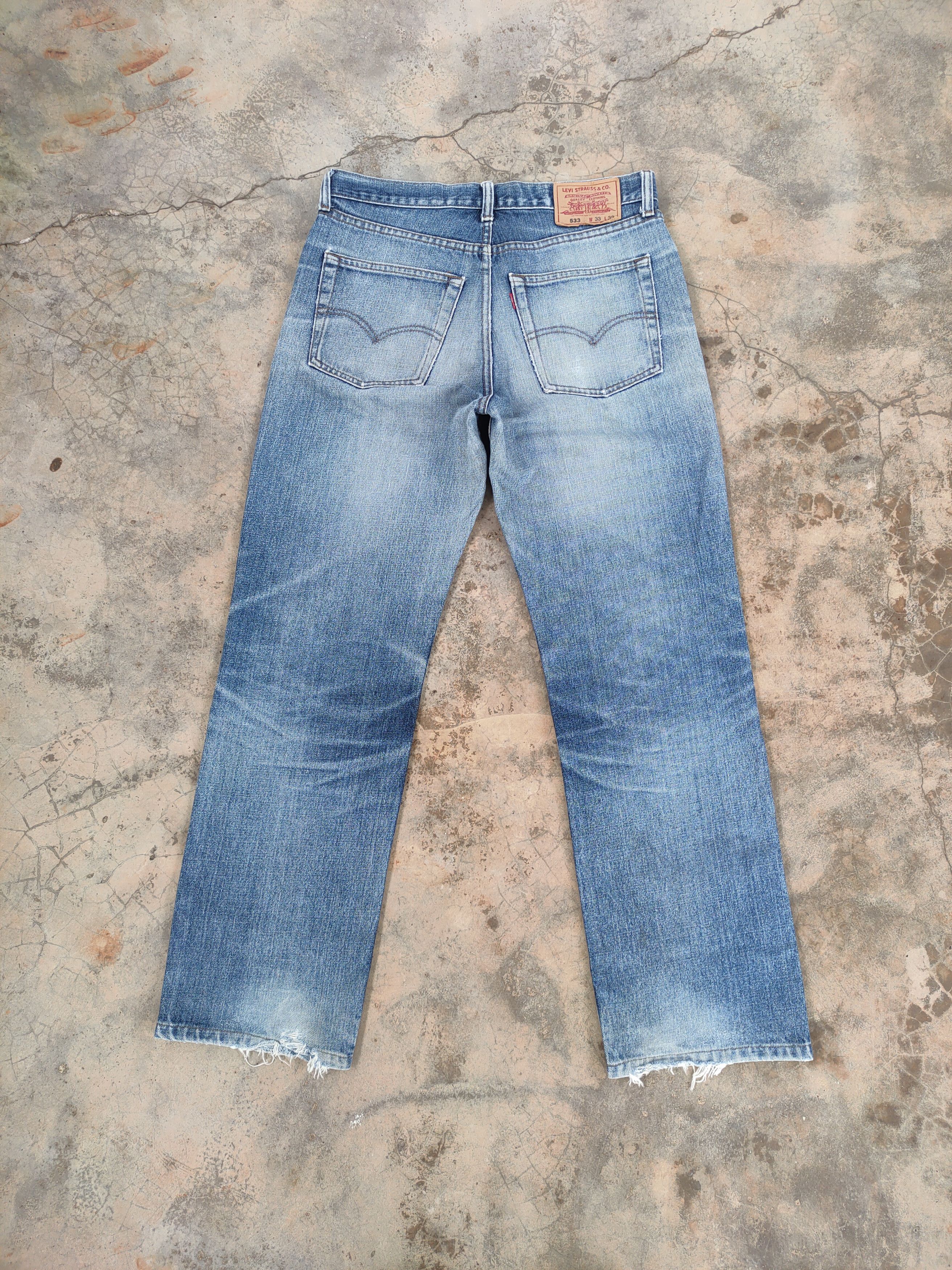 Levi's VINTAGE LEVI'S 533 FADED DISTRESSED JEANS DENIM PANTS Size US 33 - 9 Thumbnail