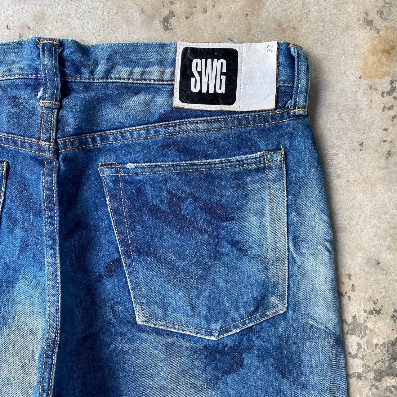 Swagger JAPANESE ARCHIVE SWAGGER FADED HEAVY WHISKERING HONEYCOMB Size US 33 - 13 Thumbnail