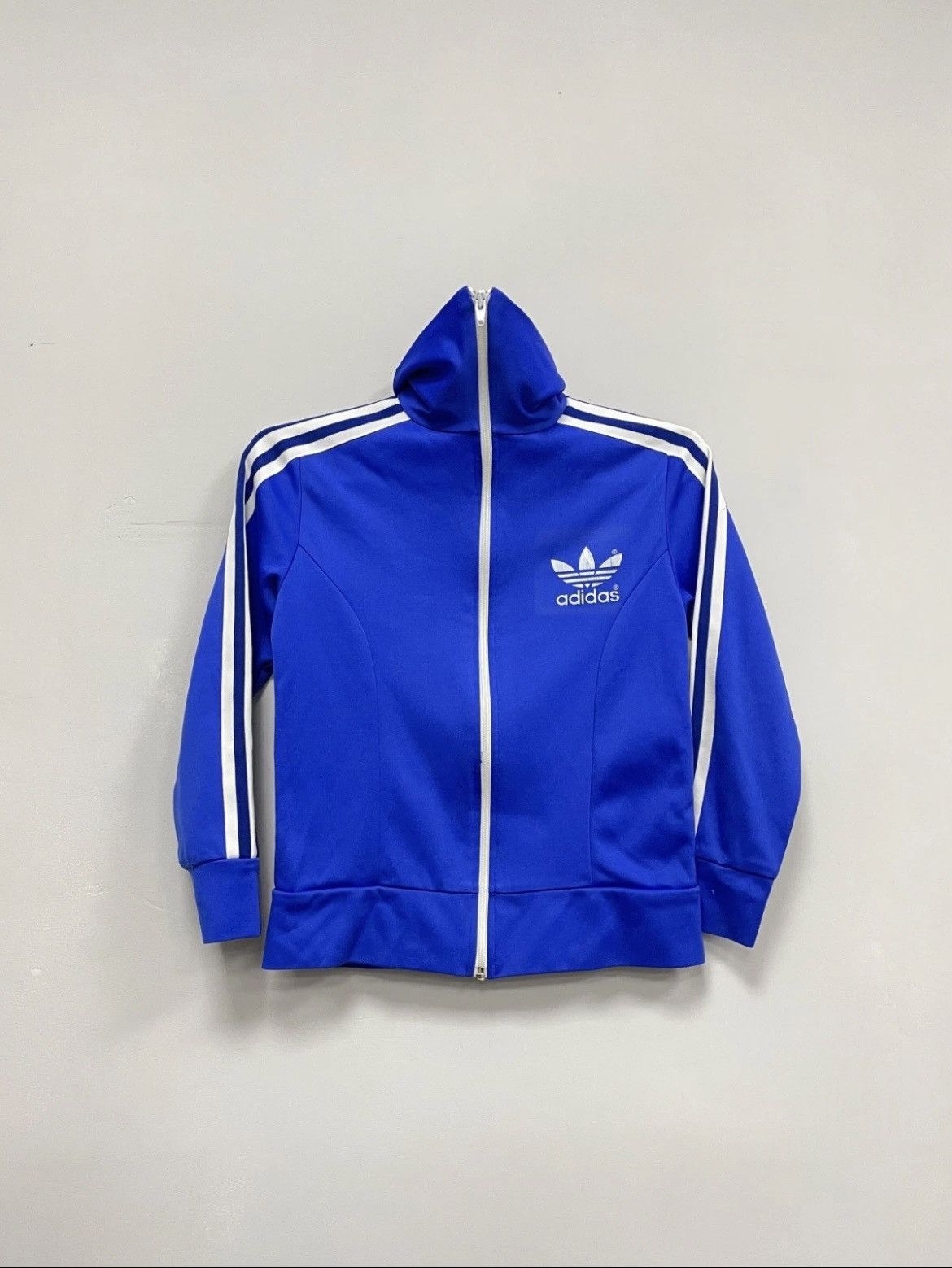 Adidas Adidas Vintage 90s Blue Track Jacket Track Top Womens Size 6 Size M / US 6-8 / IT 42-44 - 2 Thumbnail