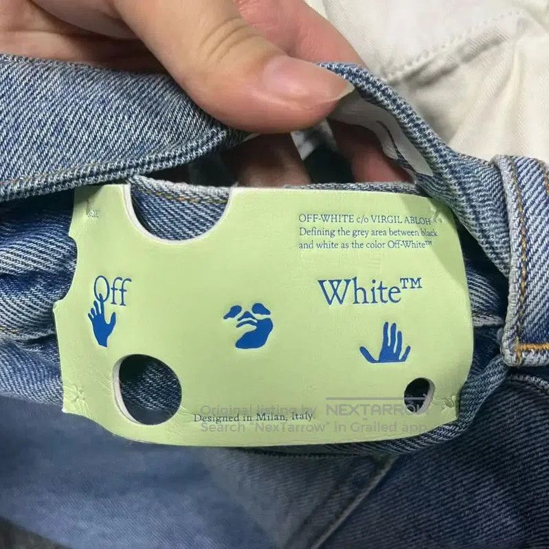 Off-White Off-White Blue Cotton Women's Jeans . Size 28" / US 6 / IT 42 - 4 Thumbnail
