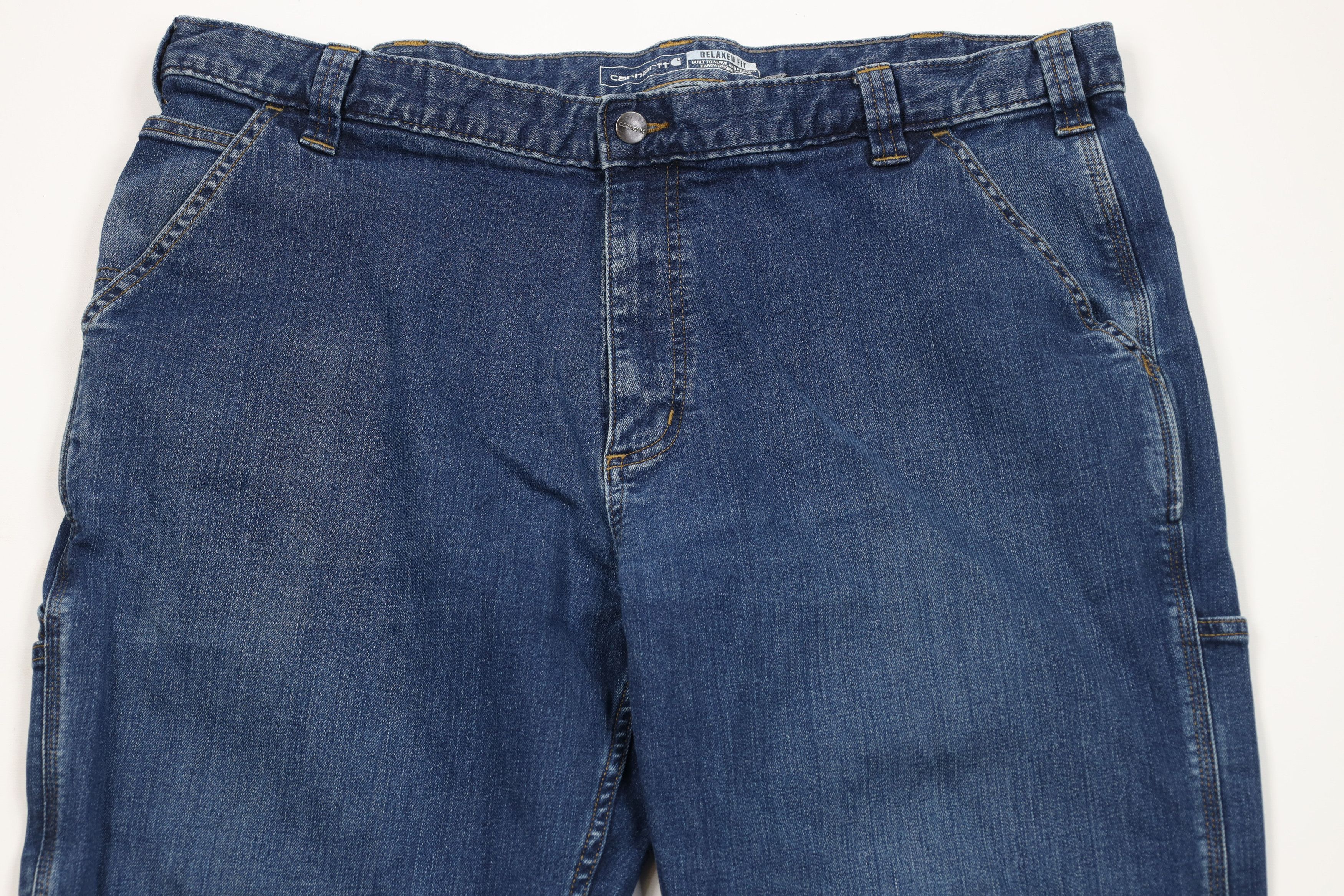 Carhartt Vintage Y2K Carhartt Relaxed Wide Leg Dungaree Denim Jeans Size US 42 / EU 58 - 2 Thumbnail