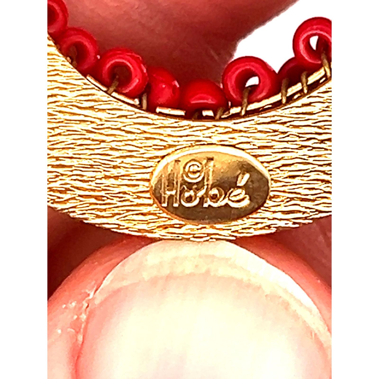 & Other Stories HOBE Cherry Red Wreath Goldtone Brooch Pin Size ONE SIZE - 3 Thumbnail