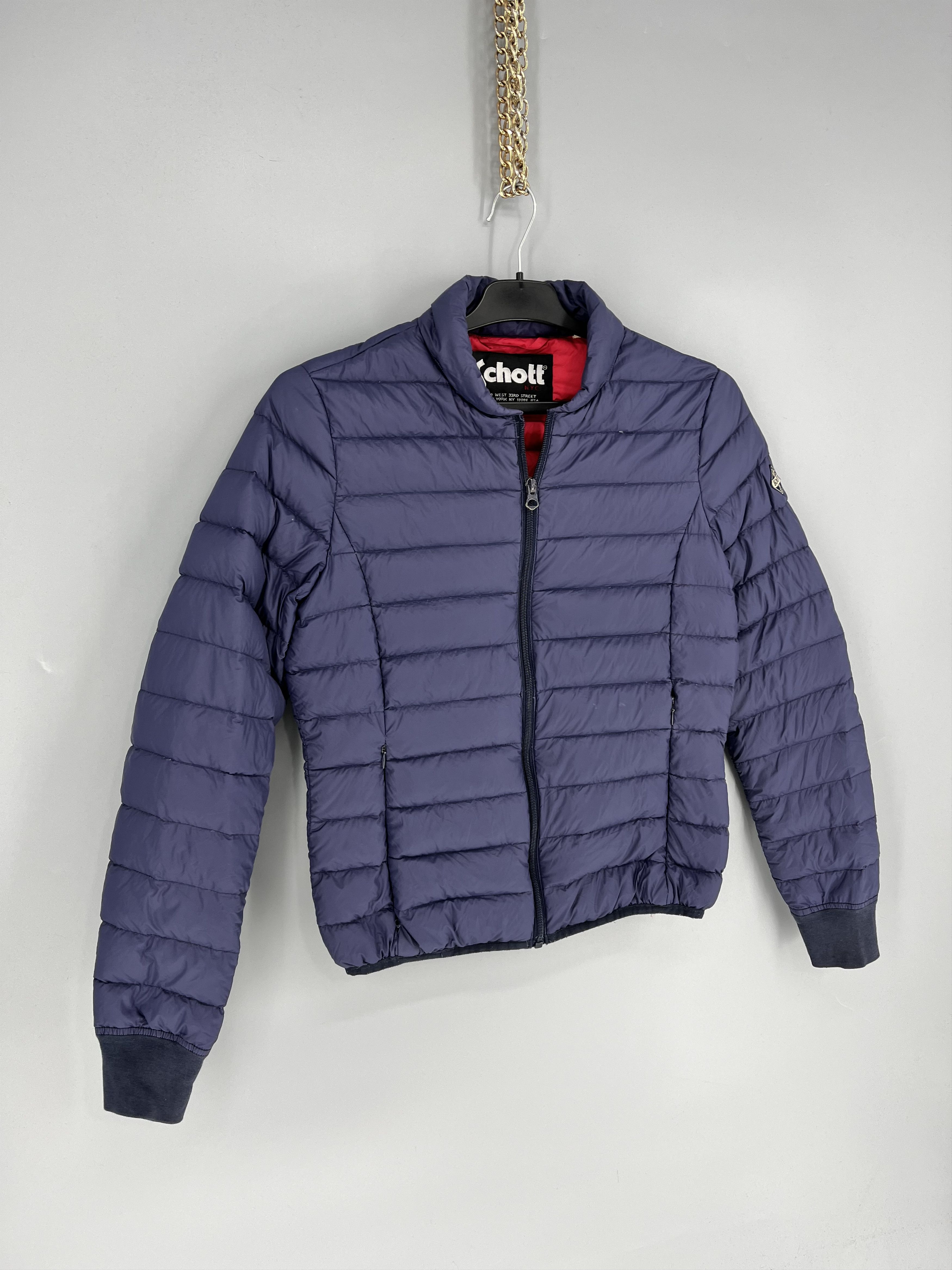 Schott Vintage Schott Down Womens Jacket - Navy Size S Size S / US 4 / IT 40 - 3 Thumbnail