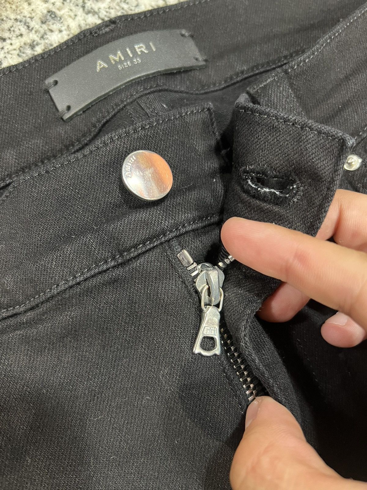 Amiri Amiri Jean Thrasher Black Size US 33 - 4 Thumbnail