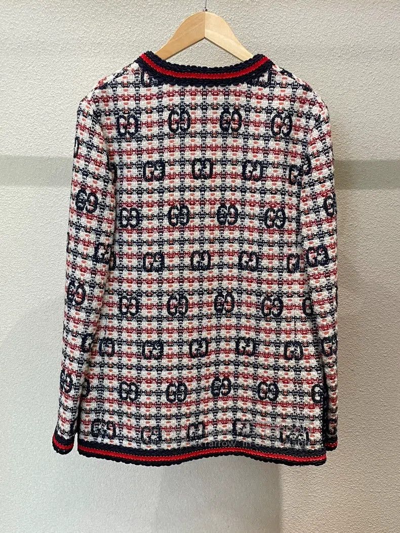 Gucci Gucci Classic old-fashioned full-print tweed coat Size S / US 4 / IT 40 - 2 Thumbnail