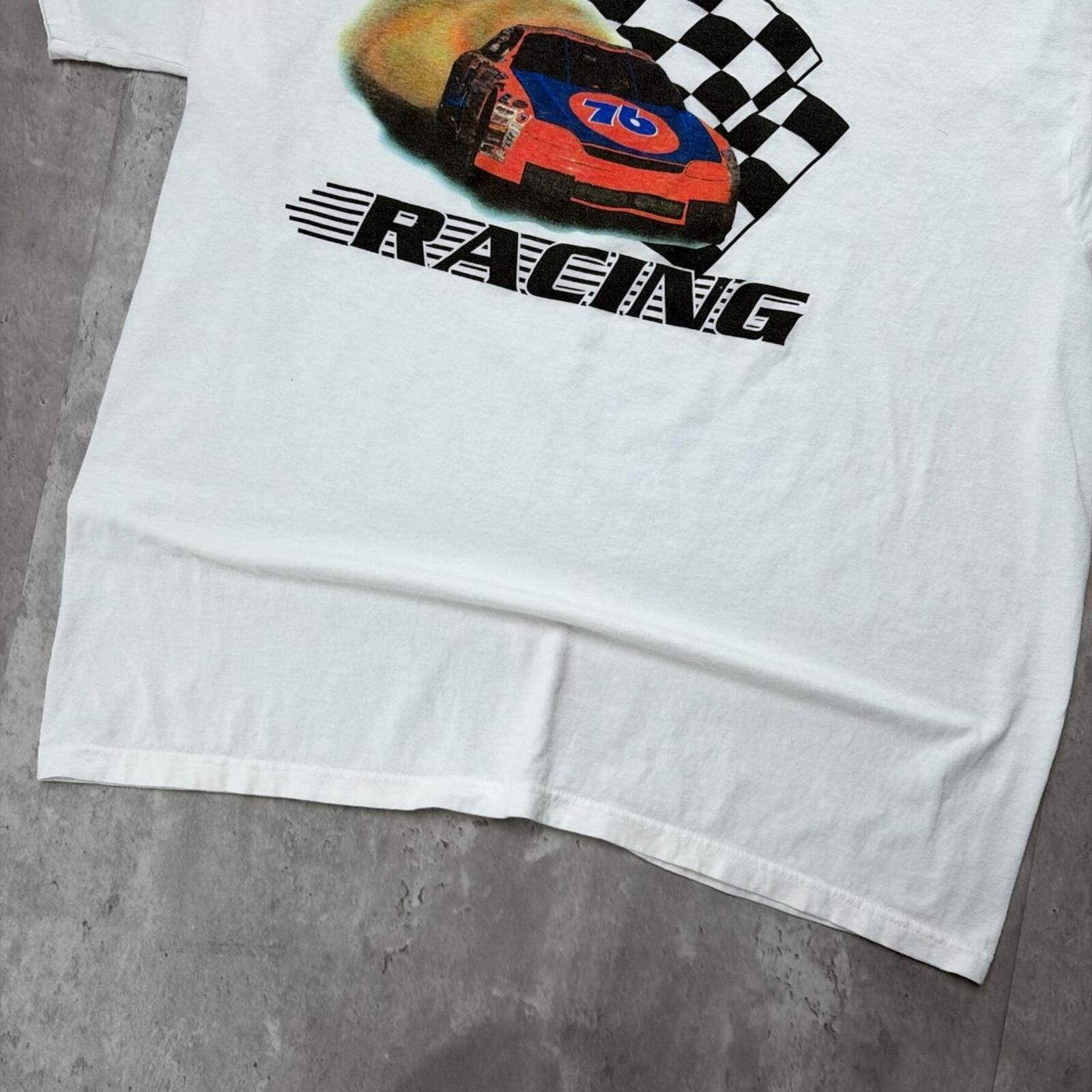NASCAR Vintage White Nascar Racing T-Shirt Size US XL / EU 56 / 4 - 4 Thumbnail