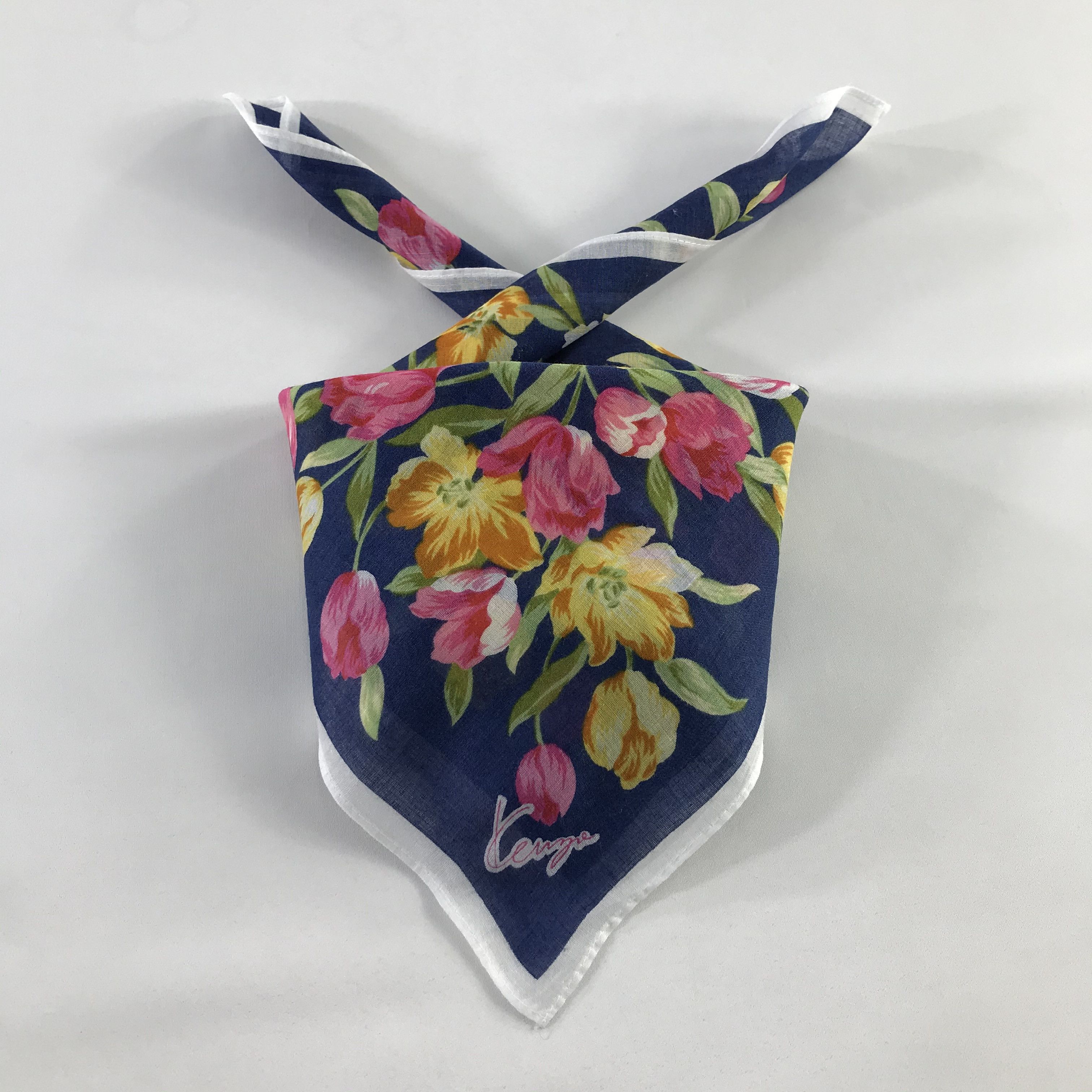 Kenzo × Vintage Kenzo Bandana / Handkerchief / Neckerchief - S715 Size ONE SIZE - 3 Thumbnail