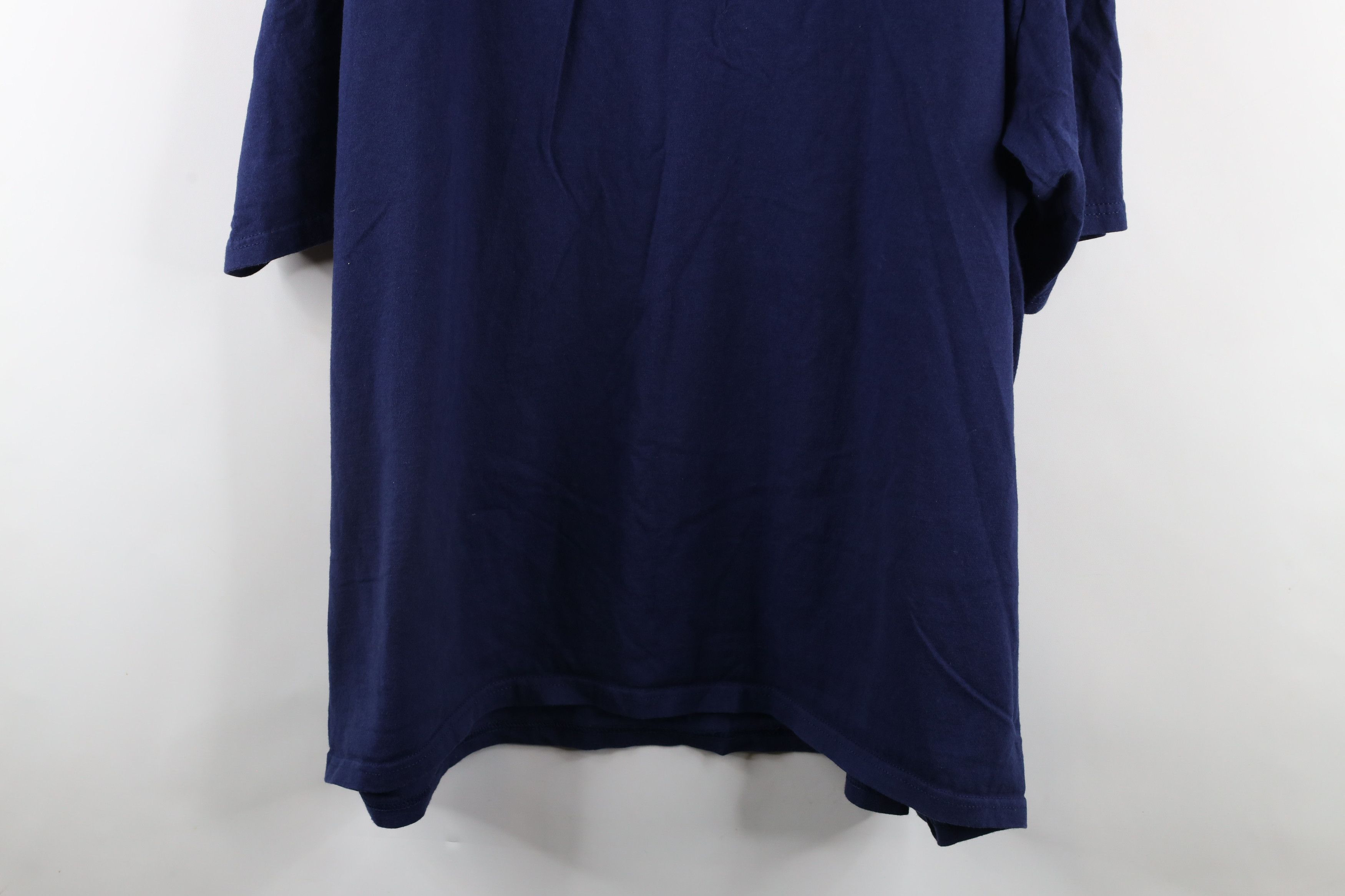 Adidas × Vintage Vintage 90s Adidas Out Short Sleeve T-Shirt Blue Cotton Size US XXL / EU 58 / 5 - 10 Thumbnail
