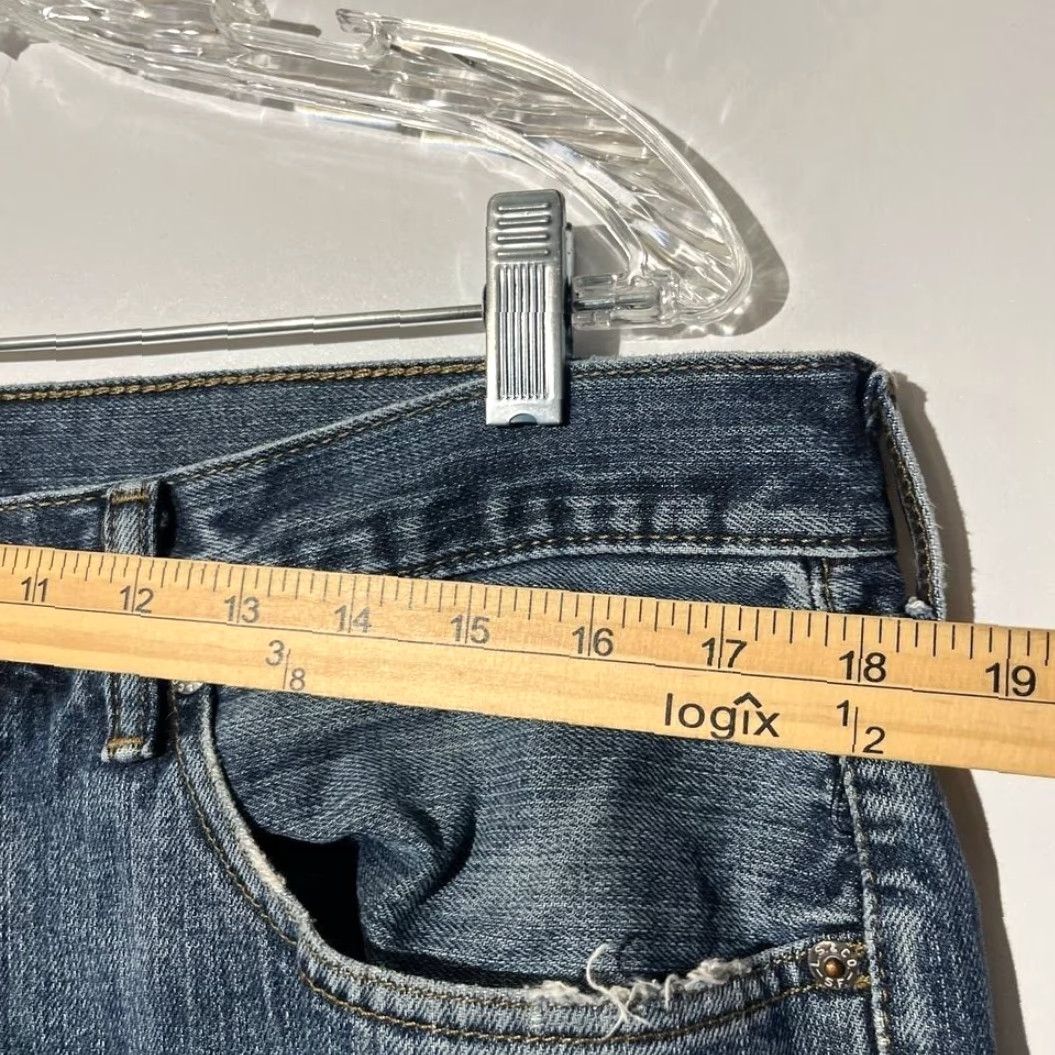 Levi's Levi's 505 Regular Fit Straight Jeans Mens 36x30 Medium Blue Denim M62 Size US 36 / EU 52 - 6 Thumbnail