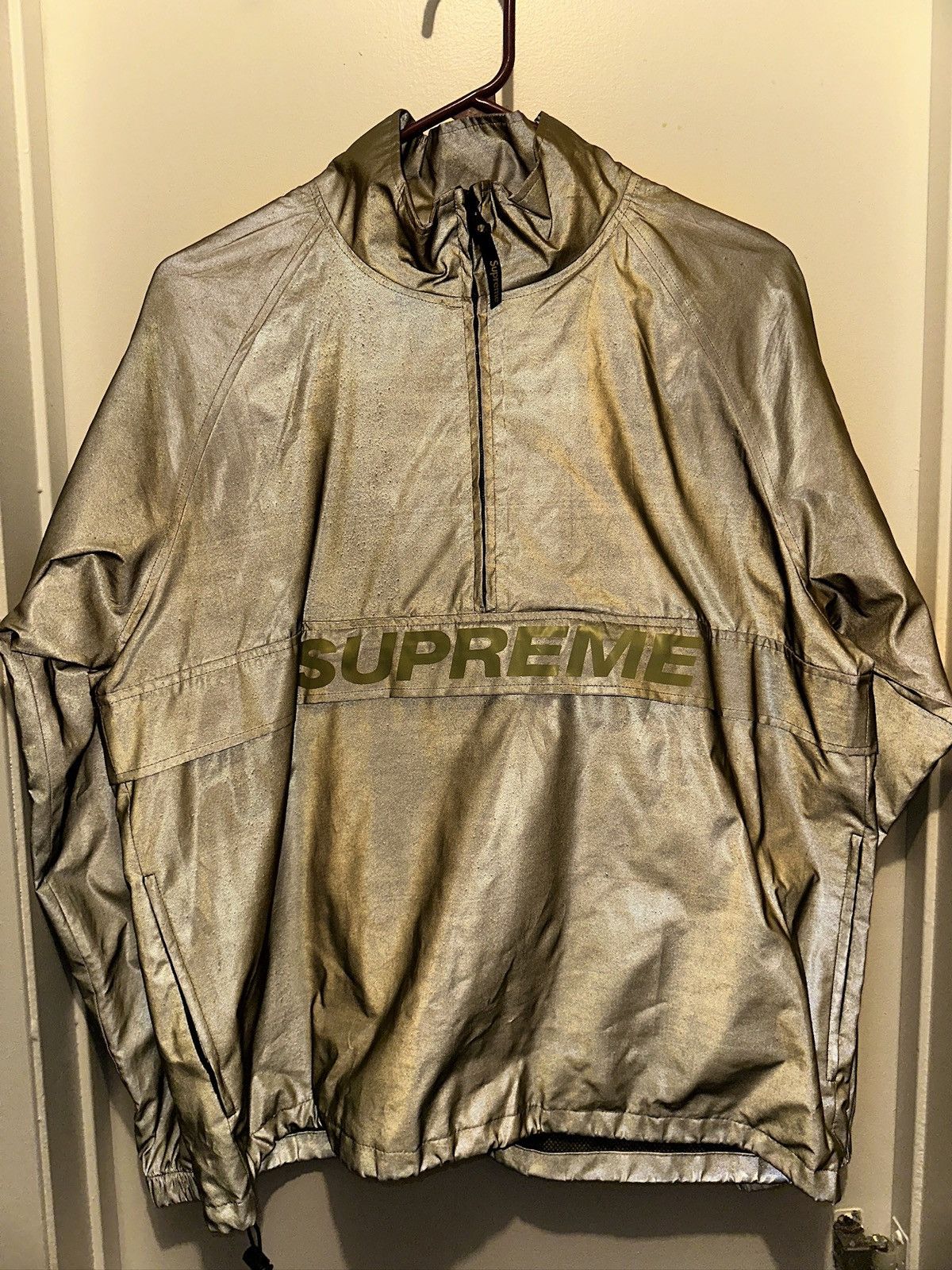Supreme Supreme S/S 2017 Reflective Half-Zip Jacket Size US S / EU 44-46 / 1 - 2 Thumbnail