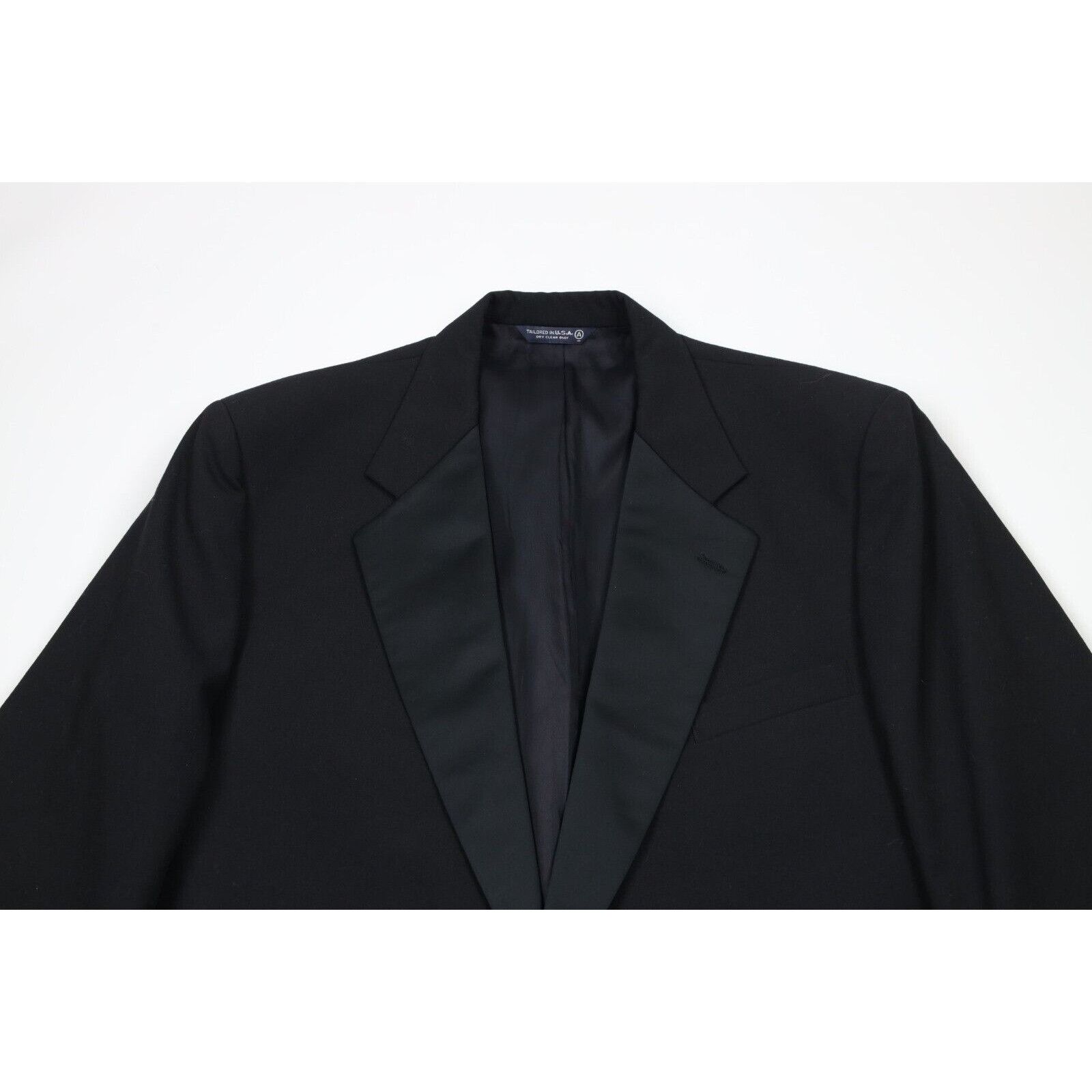 Turnbury × Vintage Vintage 90s Turnbury Wool 2 Piece Tuxedo Suit Wedding Size 50L - 3 Thumbnail