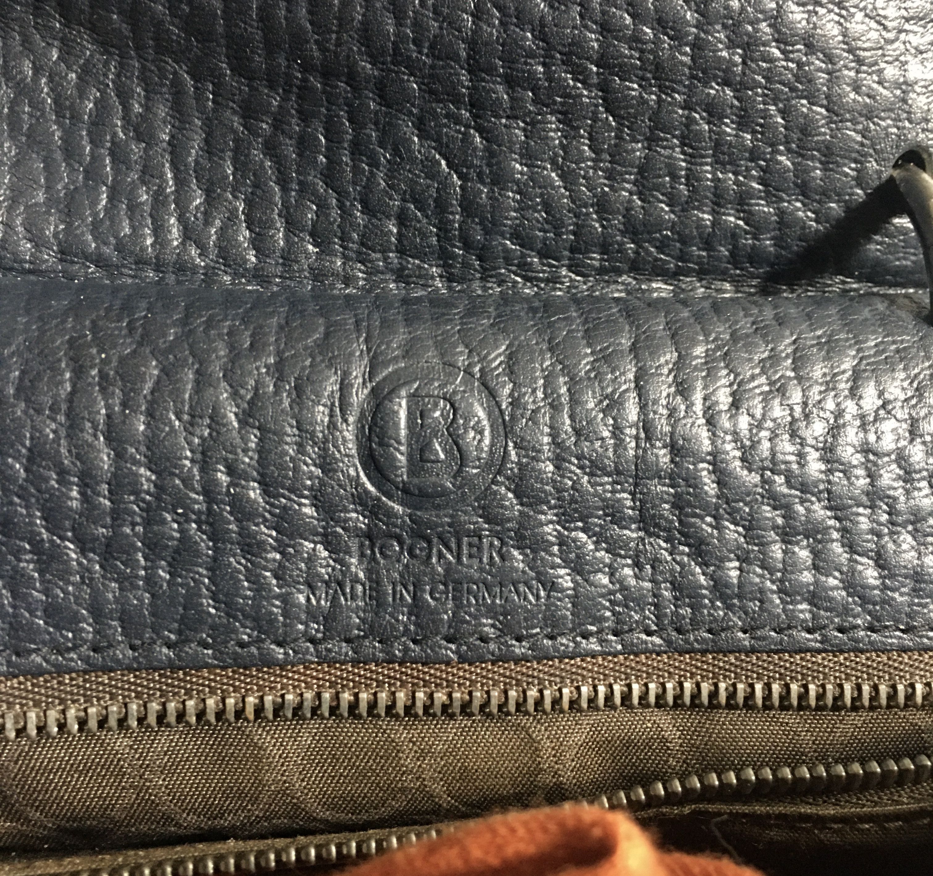 Bogner Bogner Blue Leather Bag Handbag Size ONE SIZE - 8 Thumbnail