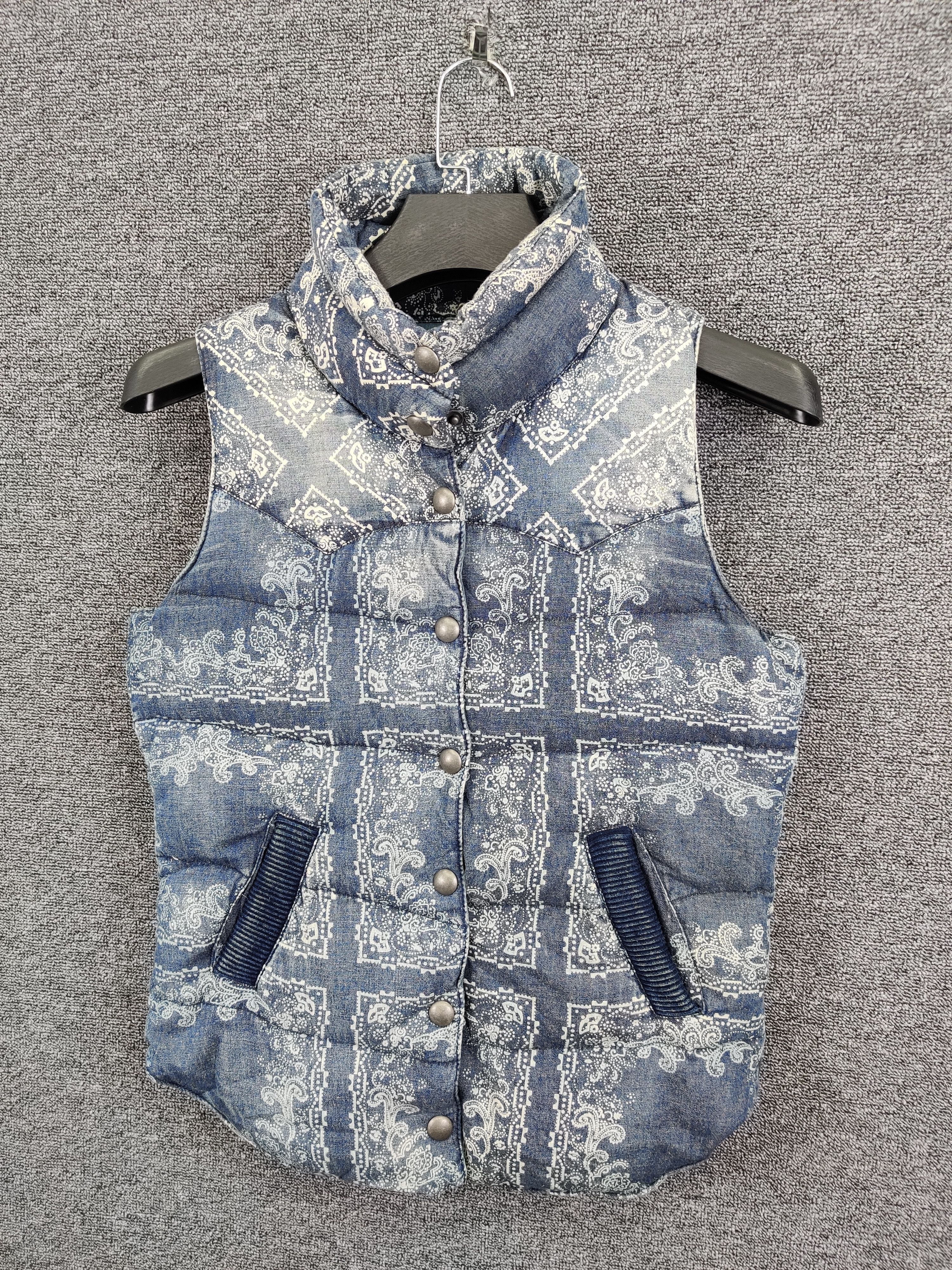 Japanese Brand Flamingo Firm Paisley Puffer Vest Inspired Kapital Size US M / EU 48-50 / 2 - 2 Thumbnail