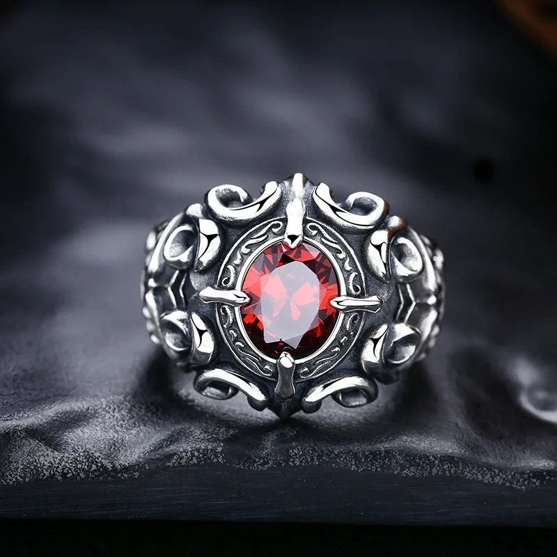 Other Retro Red Heart Ring Size ONE SIZE - 6 Thumbnail