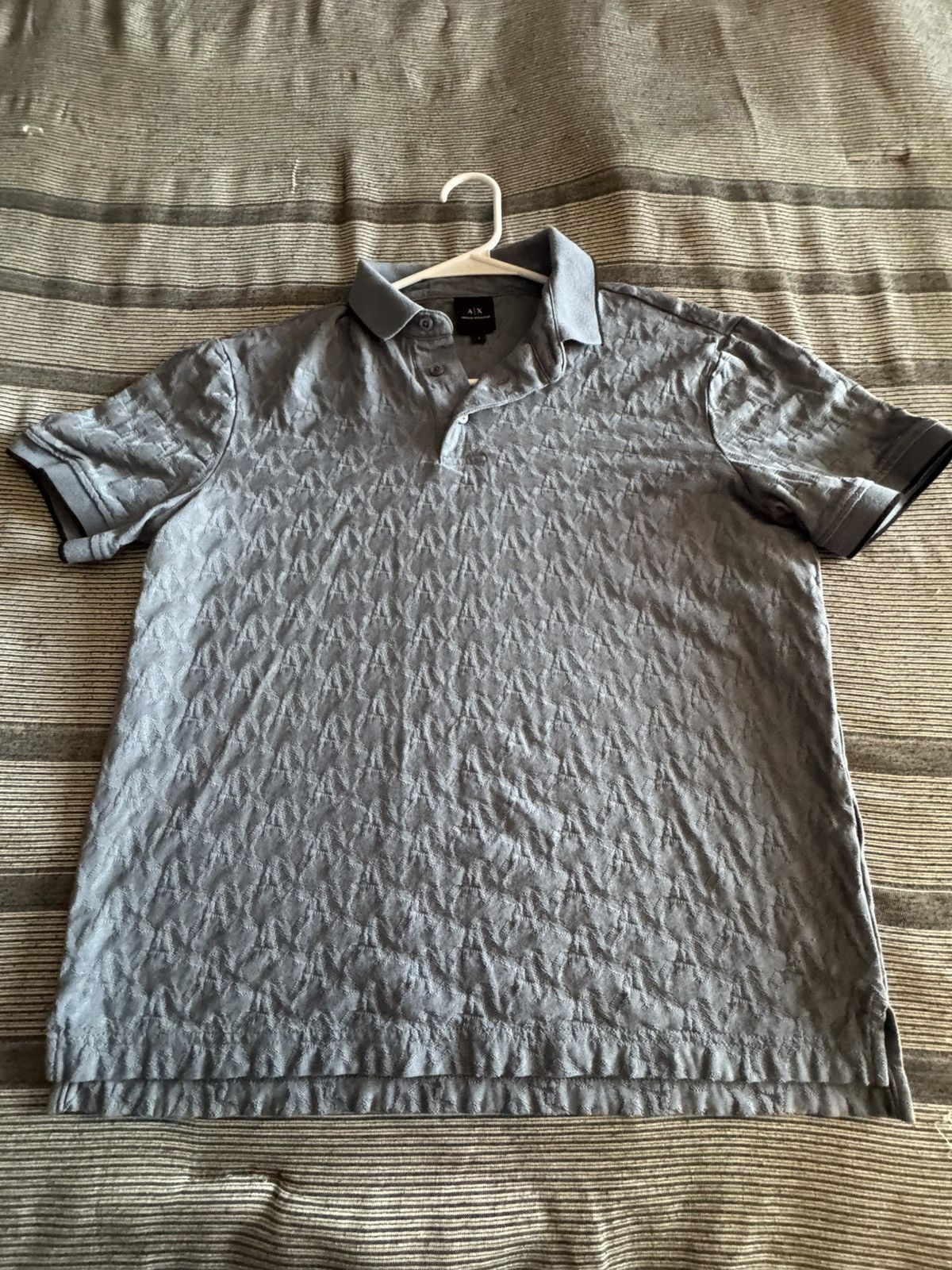 Armani Exchange BLUE ARMANI EXCHANGE POLO Size US S / EU 44-46 / 1 - 1 Thumbnail