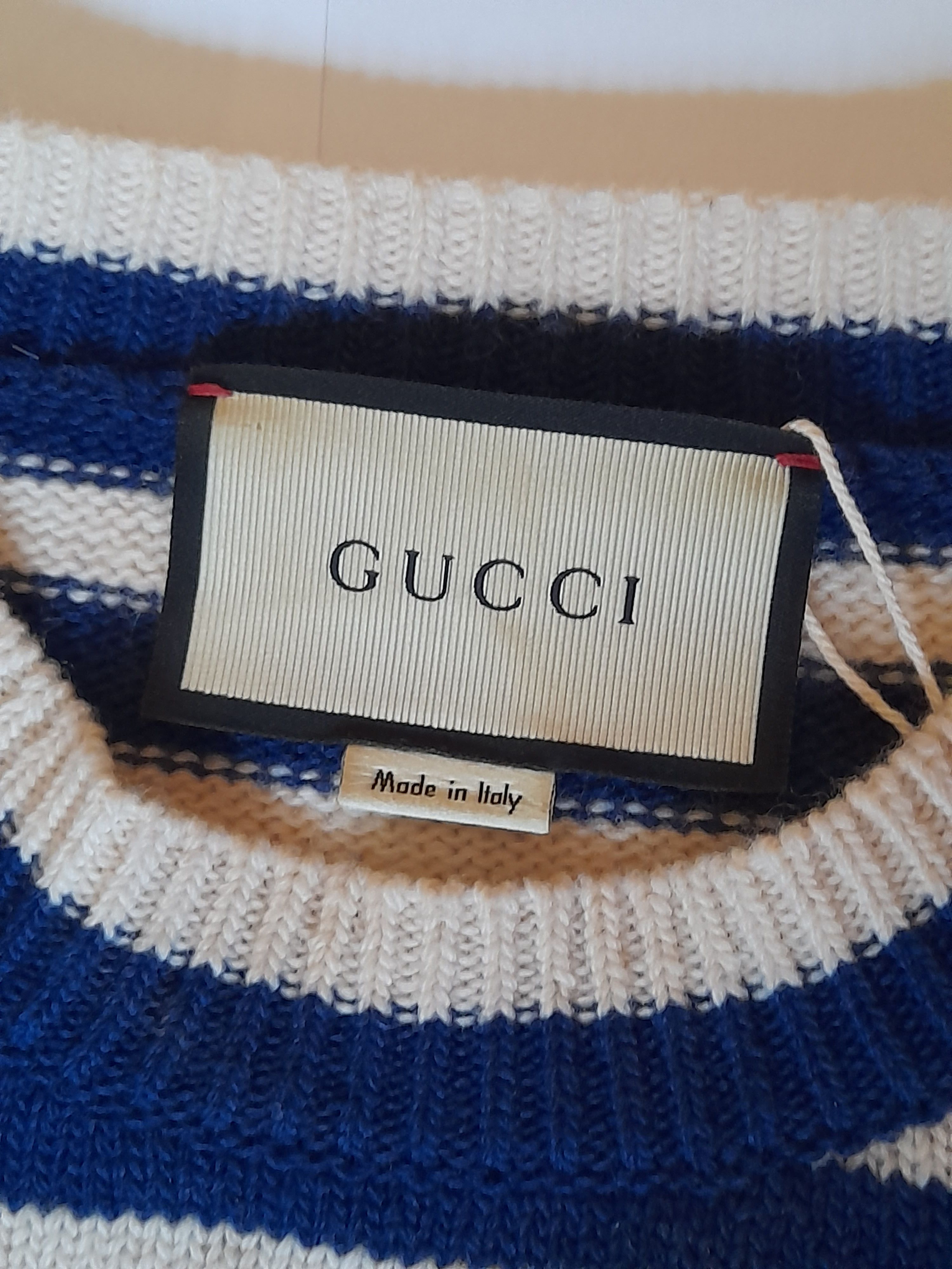 Gucci Gucci striped tiger head knit sweater Size M / US 6-8 / IT 42-44 - 5 Thumbnail