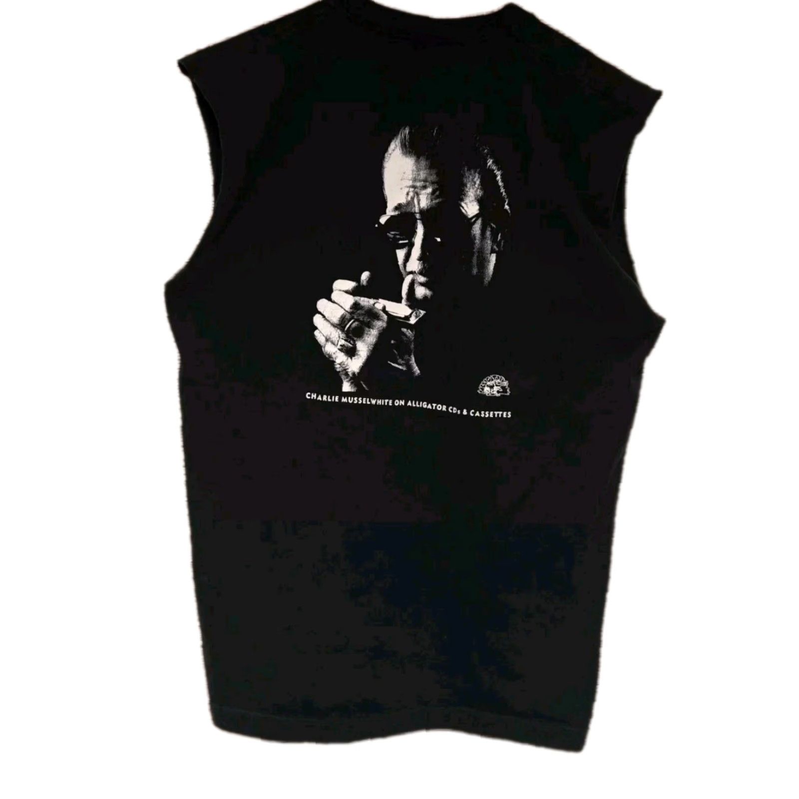 Vintage VINTAGE Charlie Musselwhite Concert T-Shirt Mens XL Black 1991 1990s Stitch READ Size US XL / EU 56 / 4 - 3 Thumbnail