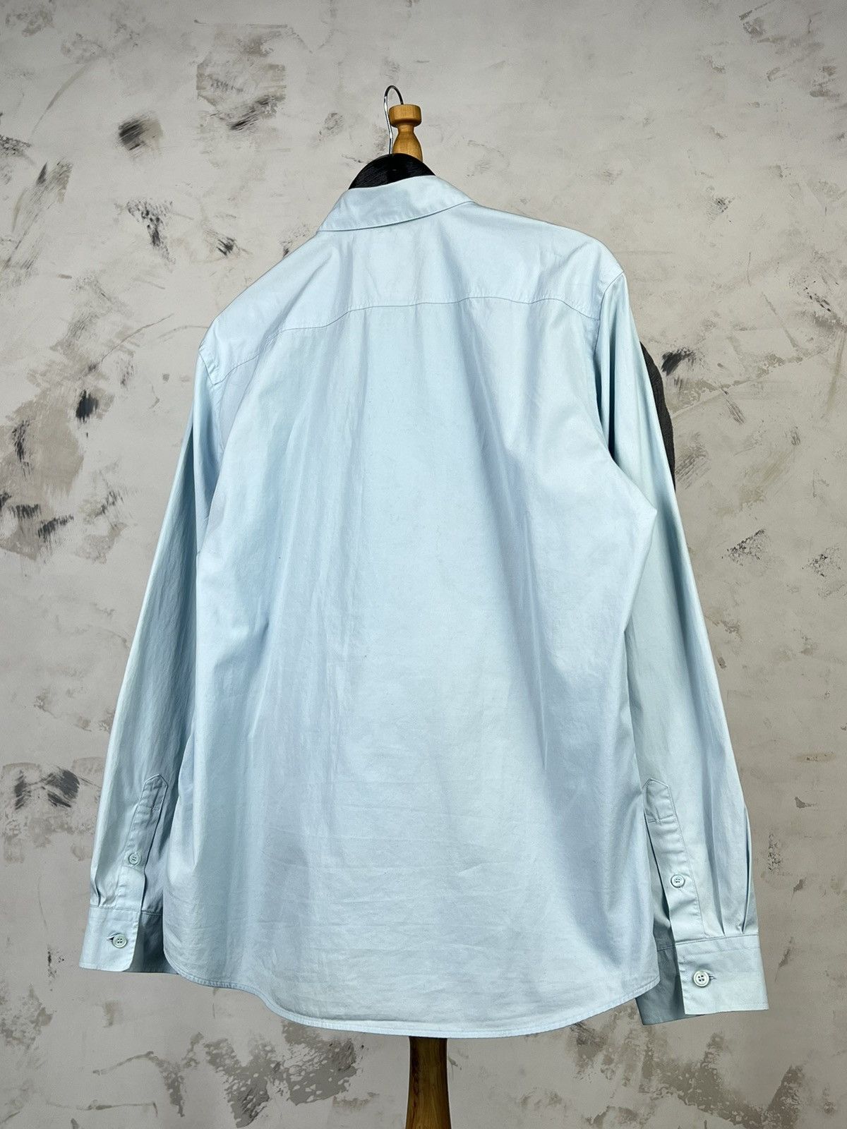 Burberry Burberry Light Blue Button Up Shirt Size L - XL Size US XL / EU 56 / 4 - 6 Thumbnail