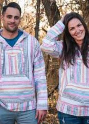 Mexicana × Vintage Crema molina Mexican drug rug baja hoodie Size US L / EU 52-54 / 3 - 1 Thumbnail