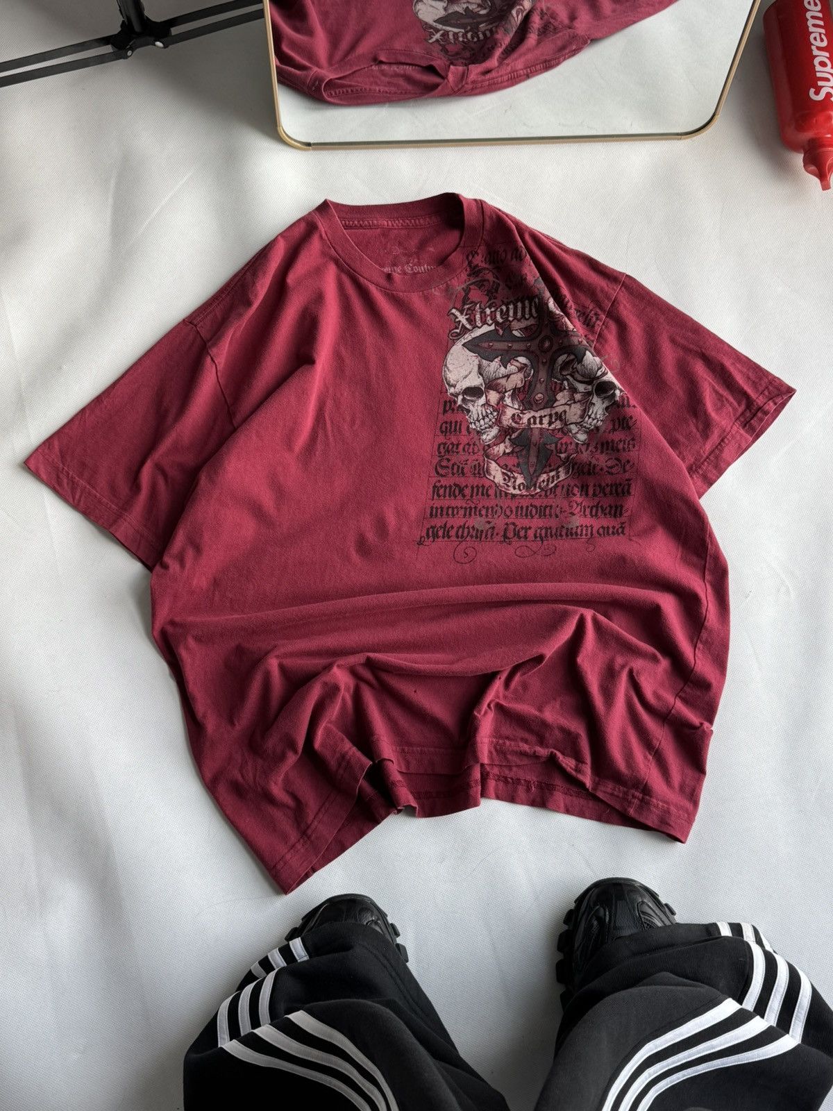 Ken Carson Affliction Ken carson Style Grunge Skull Tee Red L size Goth Size US L / EU 52-54 / 3 - 9 Thumbnail