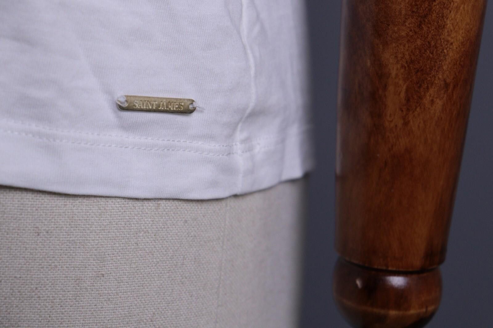 Saint James Saint James Depuis 1889 White Henley Shirt Size I42 /US6 Size M / US 6-8 / IT 42-44 - 5 Thumbnail