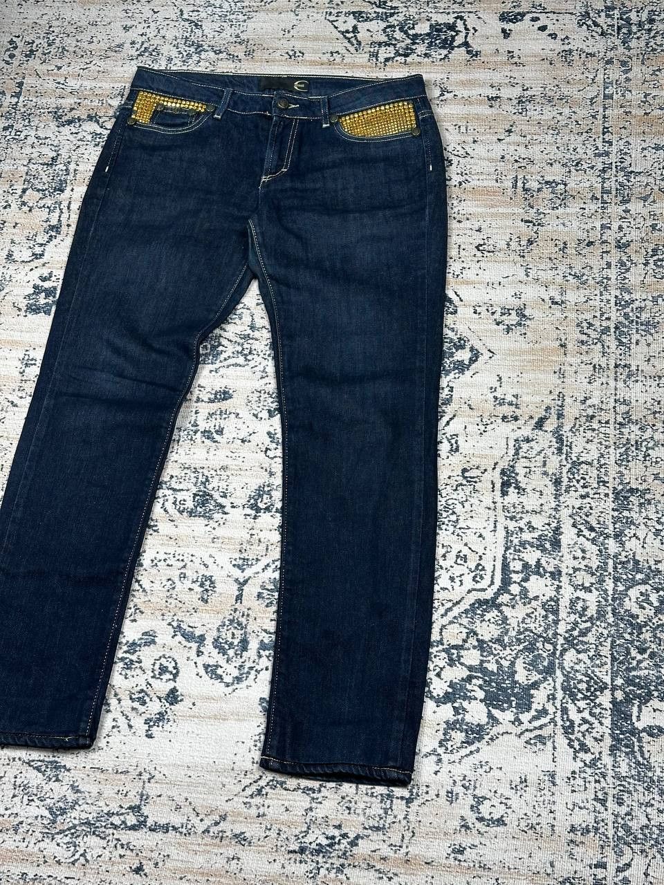 Just Cavalli Vintage Slim Just Cavalli Jeans Rhinestone Y2K Size 29" - 3 Thumbnail