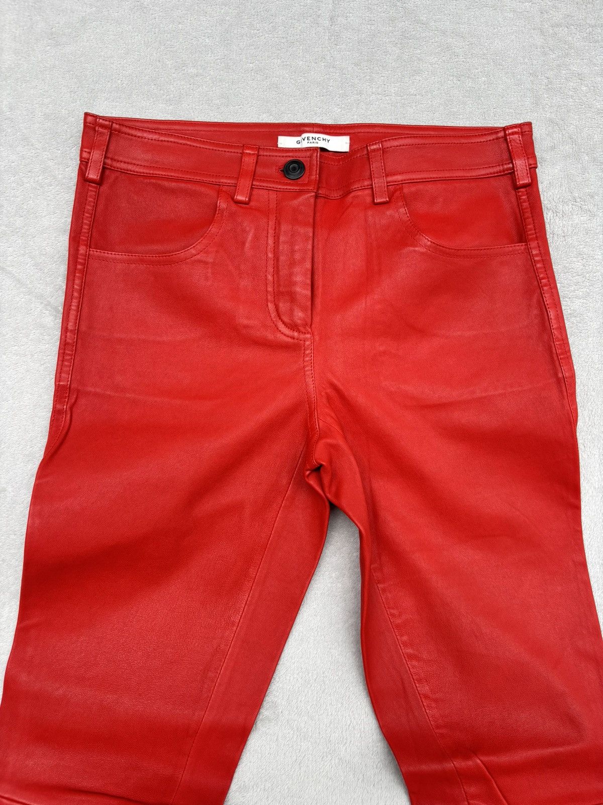 Givenchy S/S 2013 Givenchy Skinny Biker Leather Trousers Size 27" / US 4 / IT 40 - 3 Thumbnail