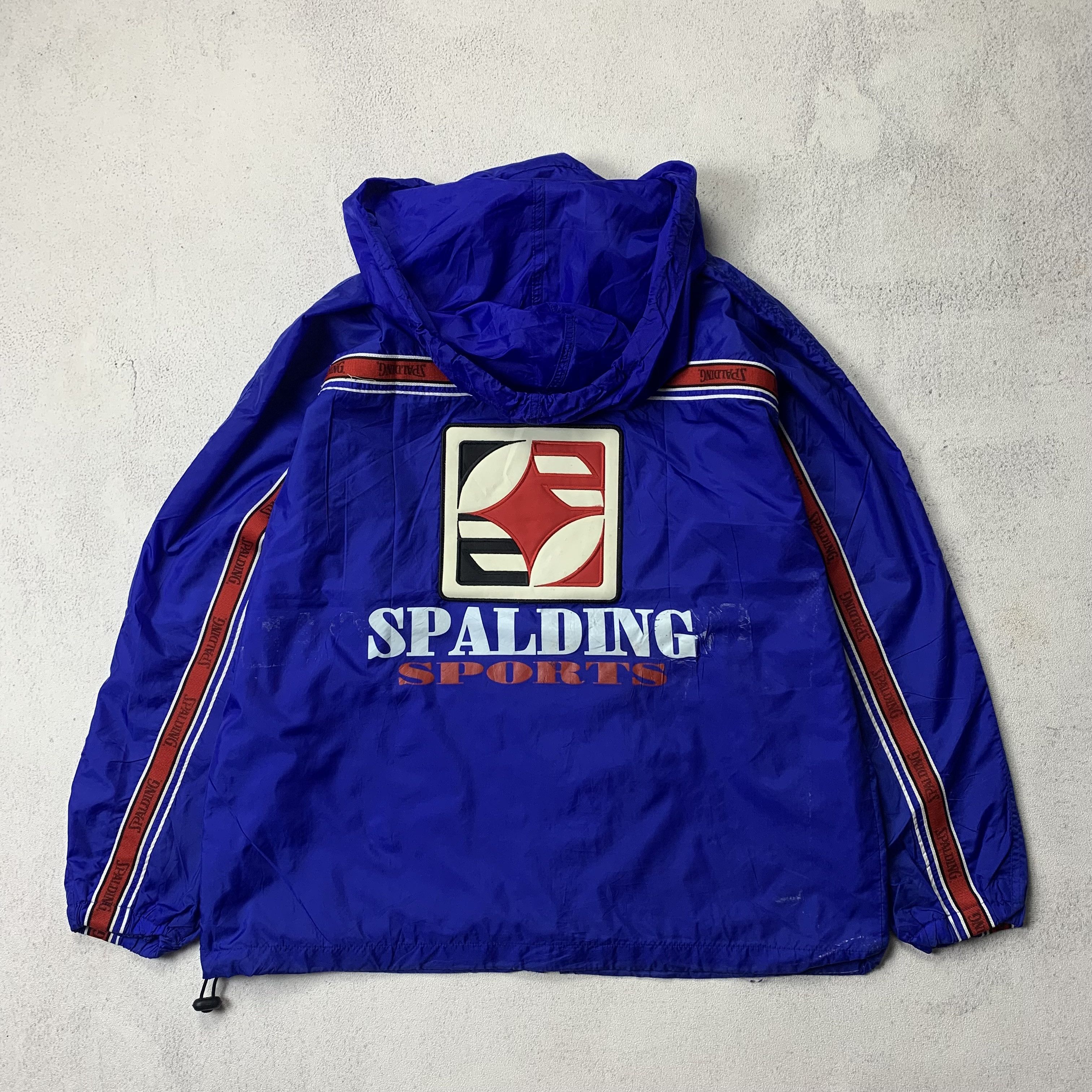 Spalding Vintage 90s Spalding Sports Jacket Hooded Size US S / EU 44-46 / 1 - 1 Thumbnail