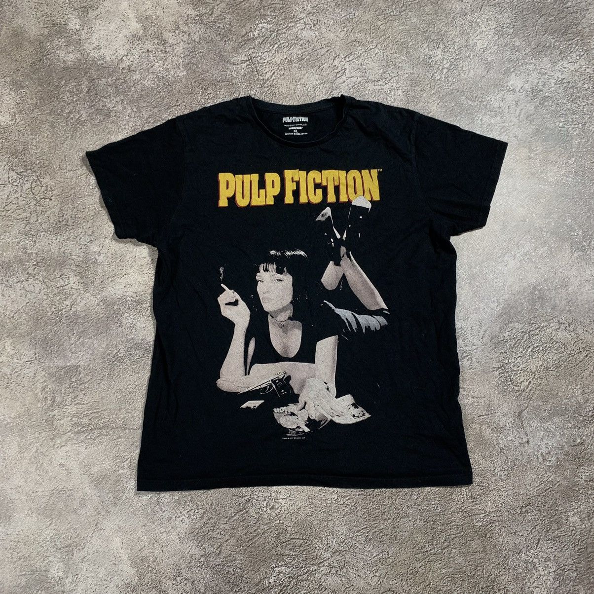 Vintage Vintage Y2K Pulp Fiction Graphic Tee Uma Thurman Tarantino X Size US XL / EU 56 / 4 - 1 Thumbnail