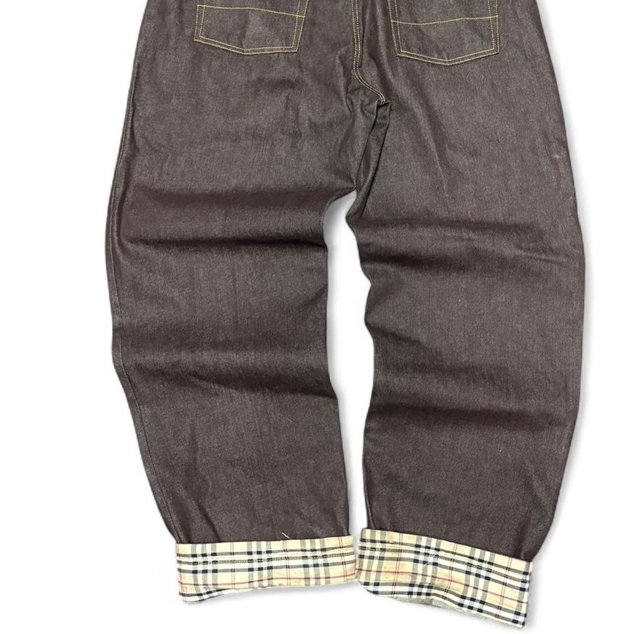 Other Hip Hop Elements Men’s Wide-Leg Jeans Brown Plaid Size 38 Size US 38 / EU 54 - 2 Thumbnail