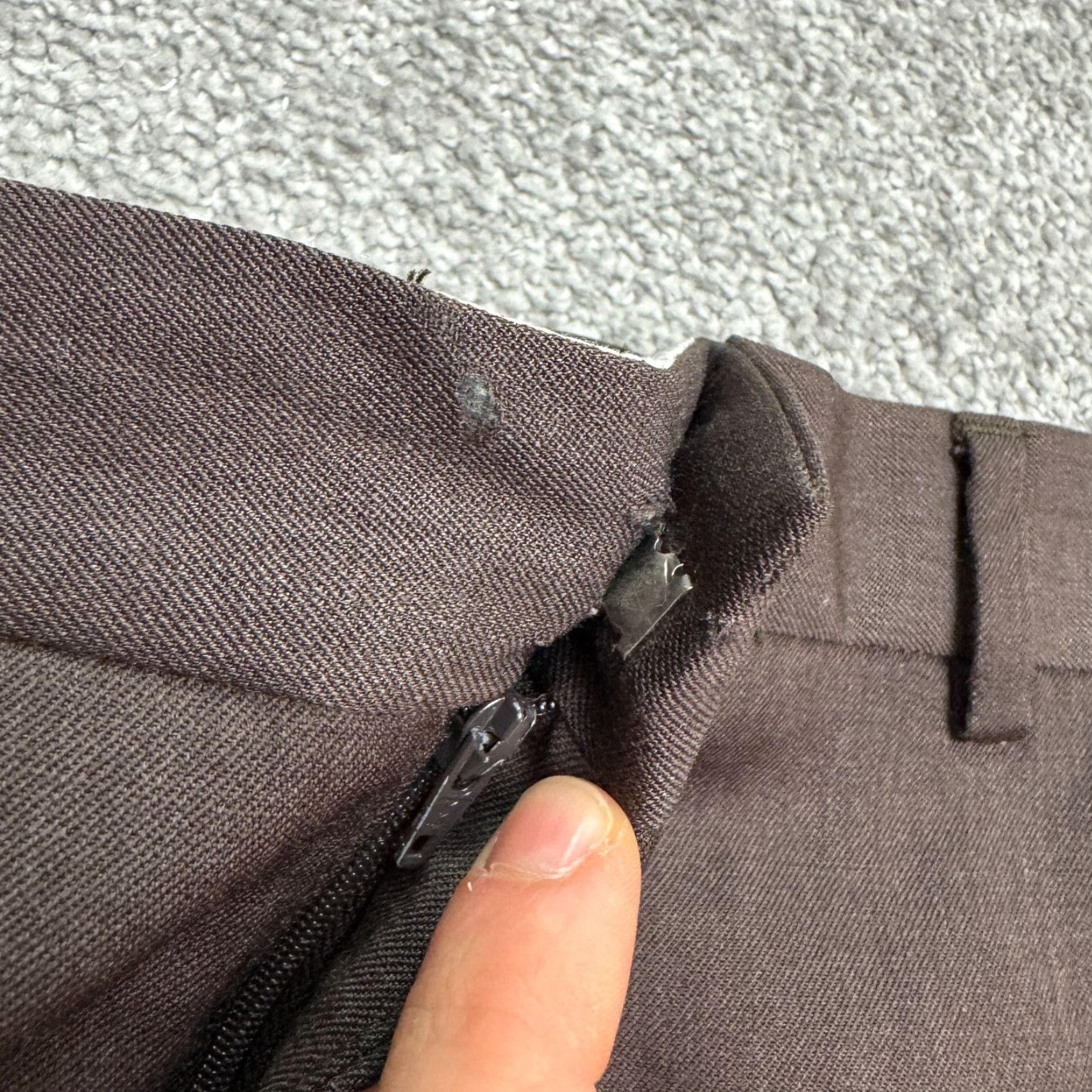 Banana Republic VINTAGE Banana Republic Wool Dres Pants Mens 38x30 Dark Brown Straight Leg Classic Work Size US 40 / EU 56 - 4 Thumbnail