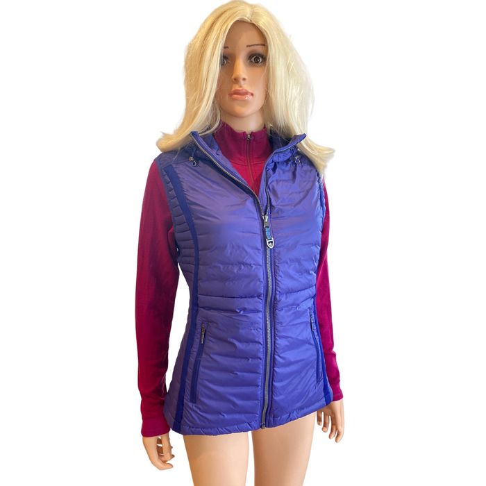 Kuhl Kuhl Spyfire Hooded Quilted Puffer Vest Purple Medium 800 In Grailed