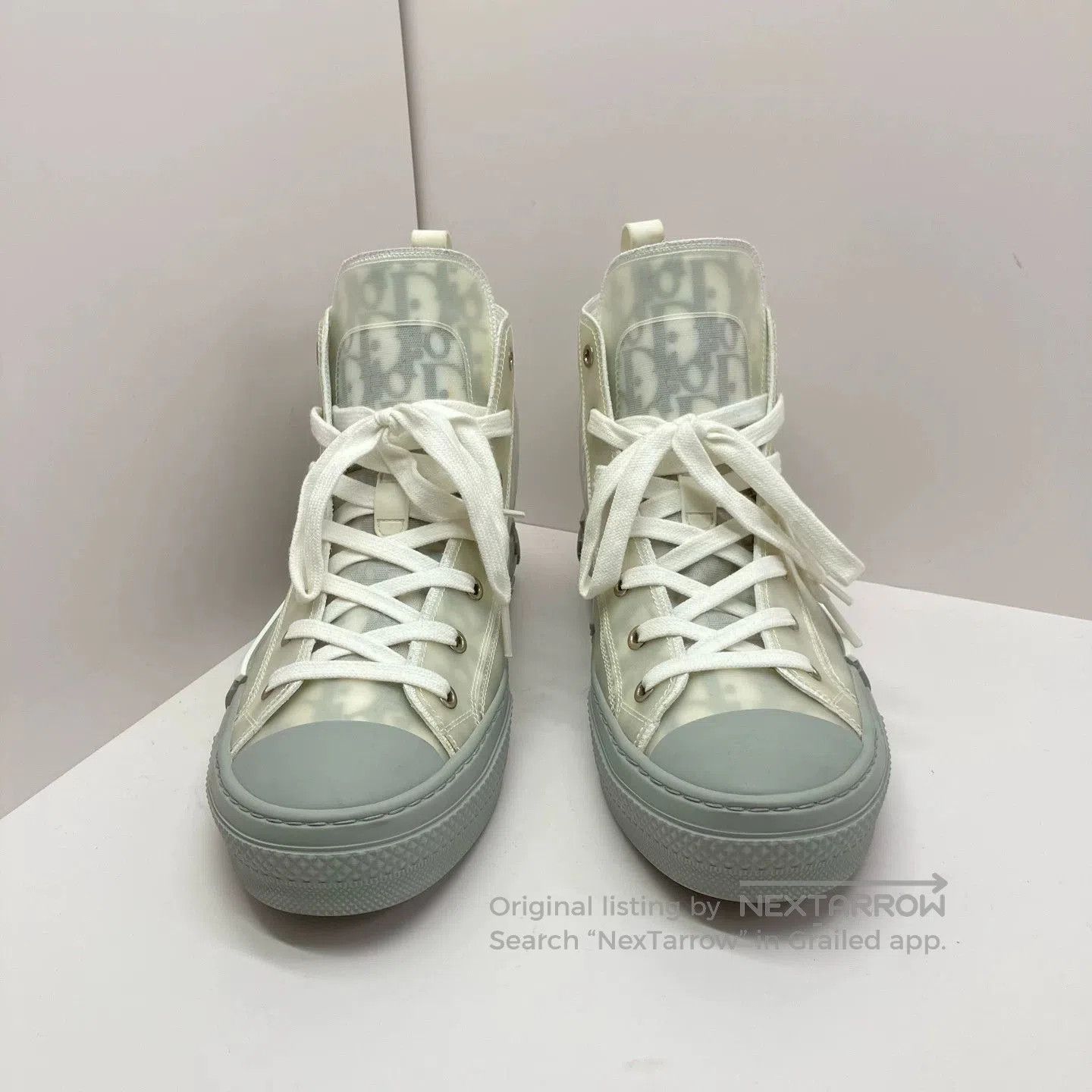 Dior dior b23 grey monogram high. Size US 10 / EU 43 - 2 Thumbnail