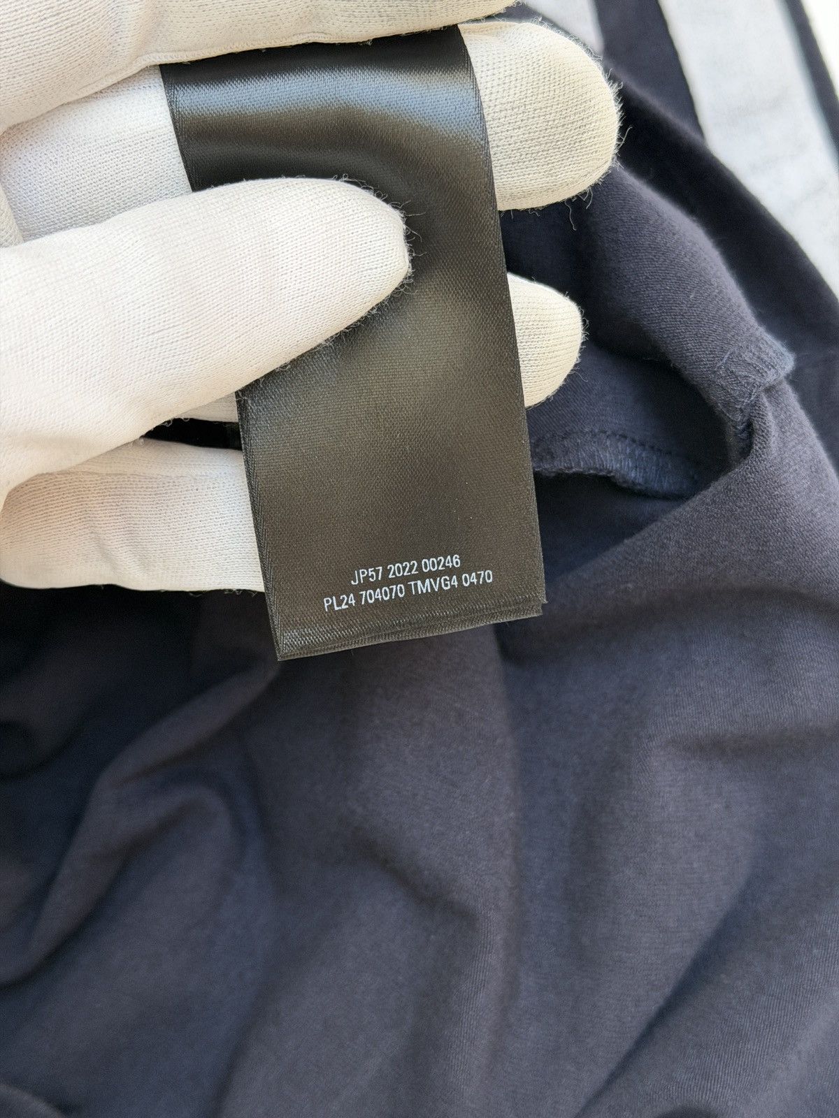 Balenciaga Balenciaga Sporty B Embroidery Shrunk Navy Tee Shirt Size US XXS / EU 40 - 8 Thumbnail